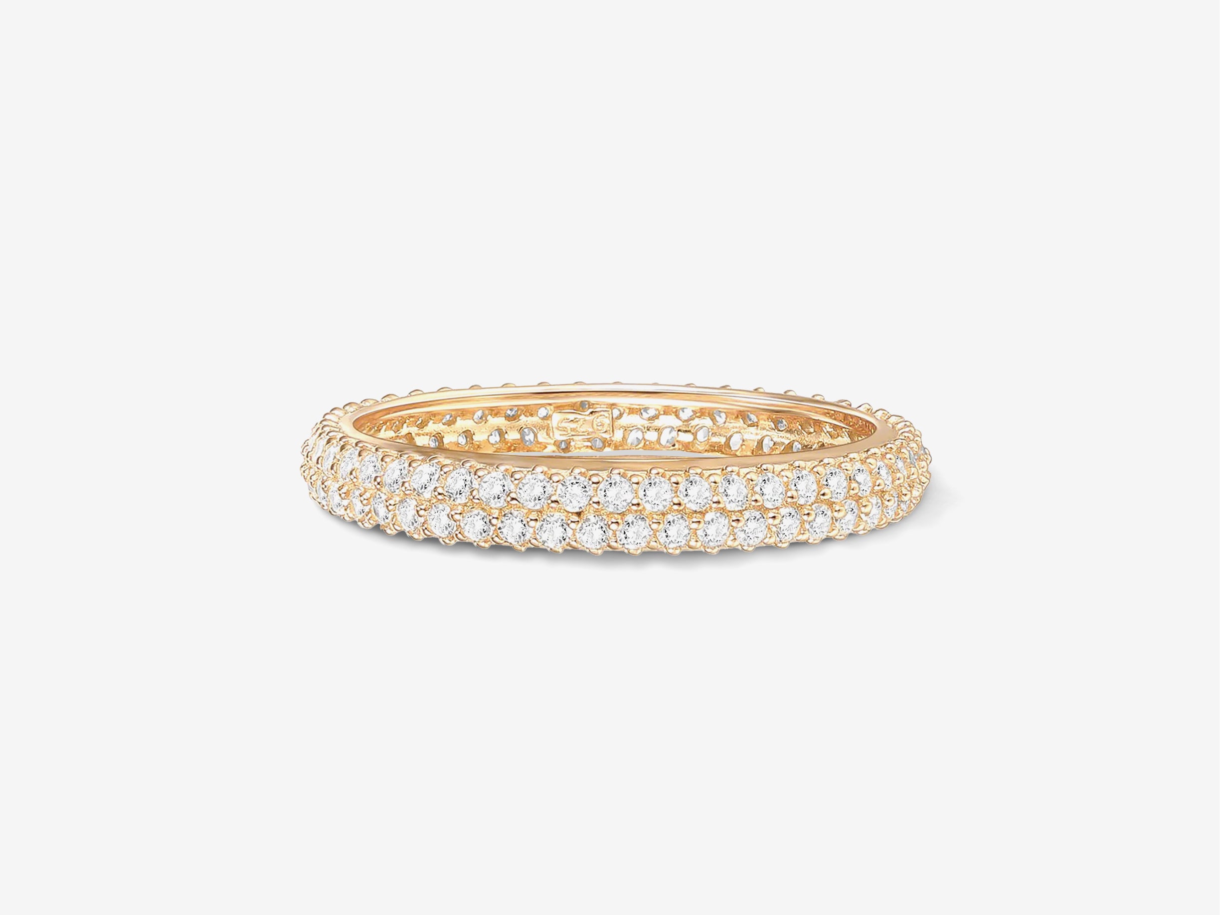 Double Row Pavé Eternity Ring - The Essential