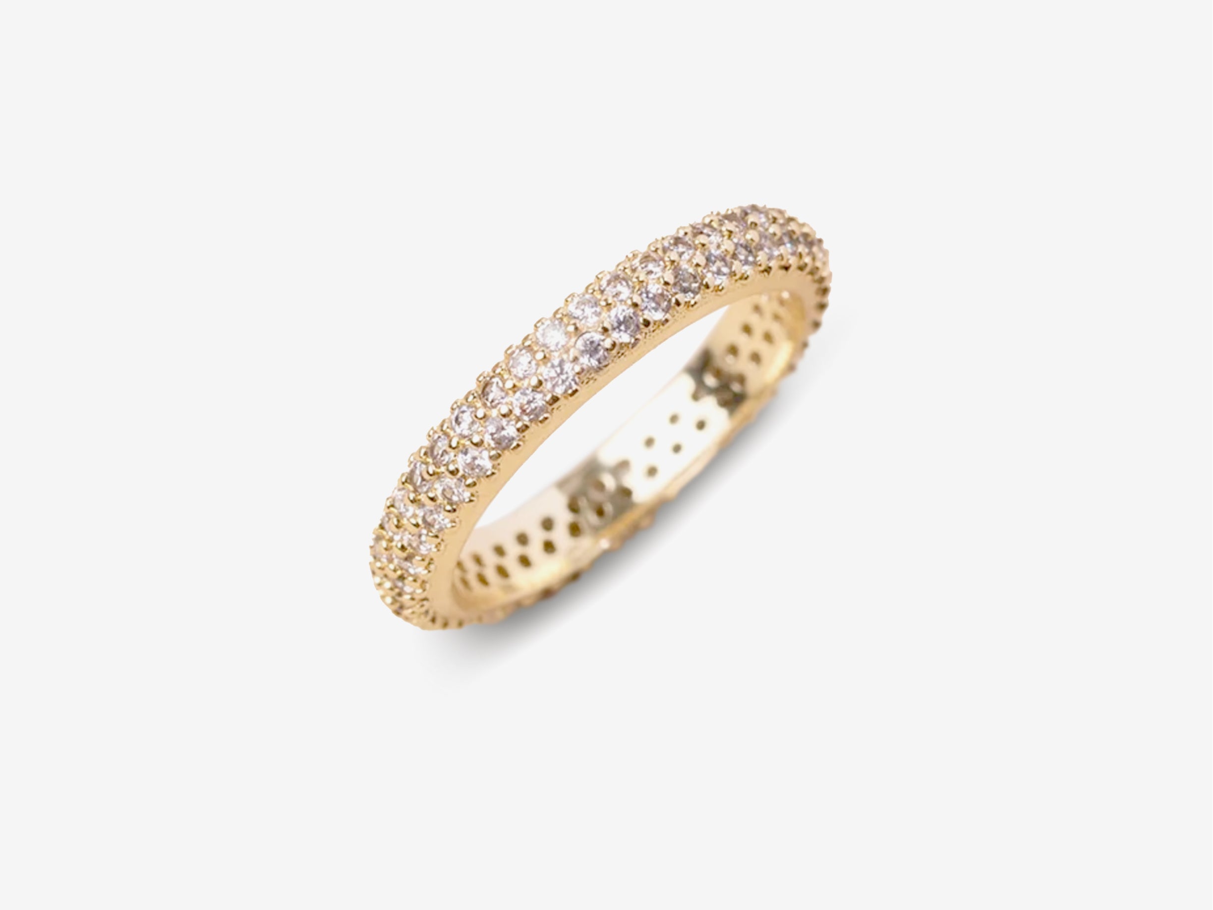 Double Row Pavé Eternity Ring - The Essential