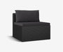 Black Rattan Patio Lounge Set - The Essential