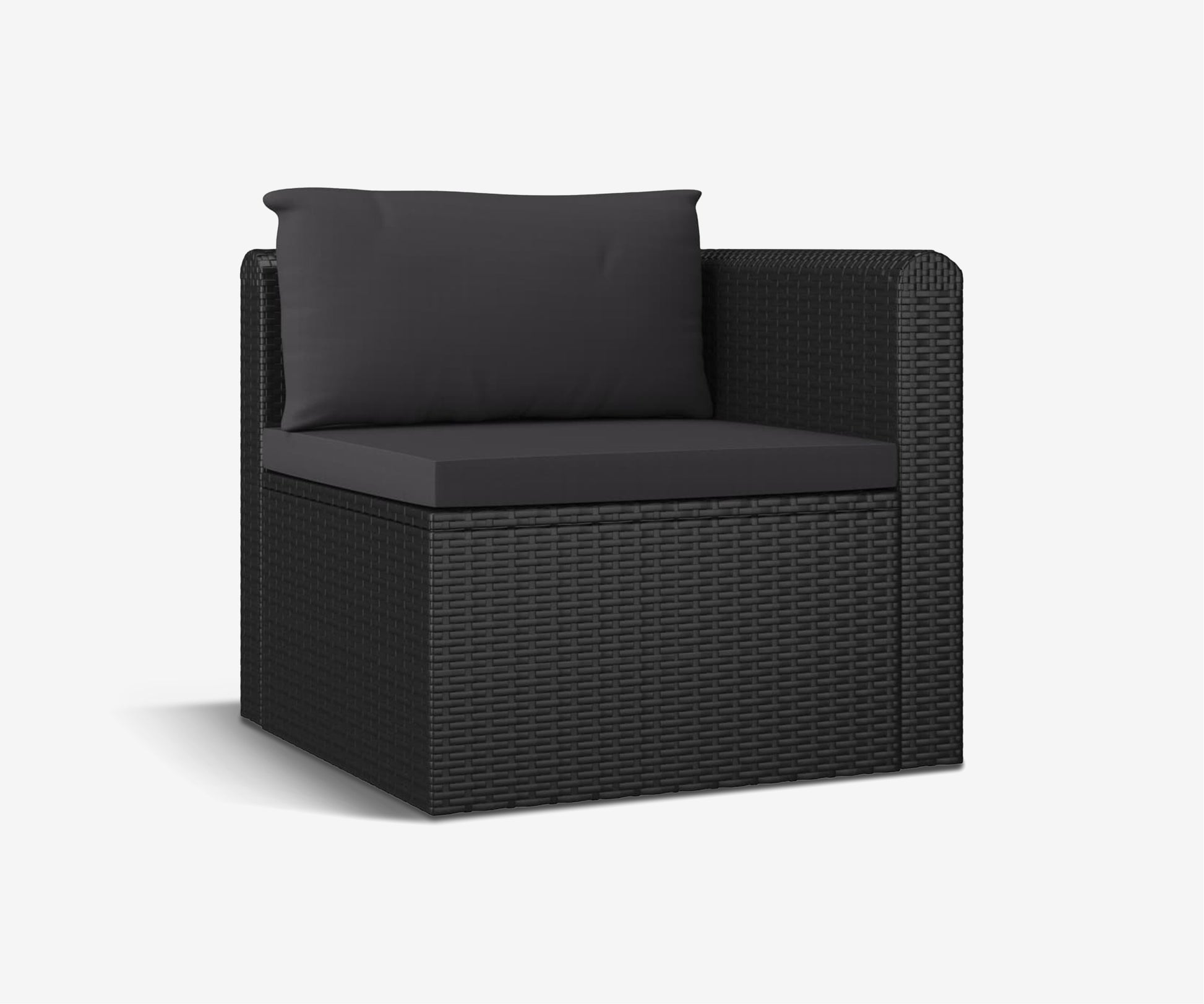 Black Rattan Patio Lounge Set - The Essential