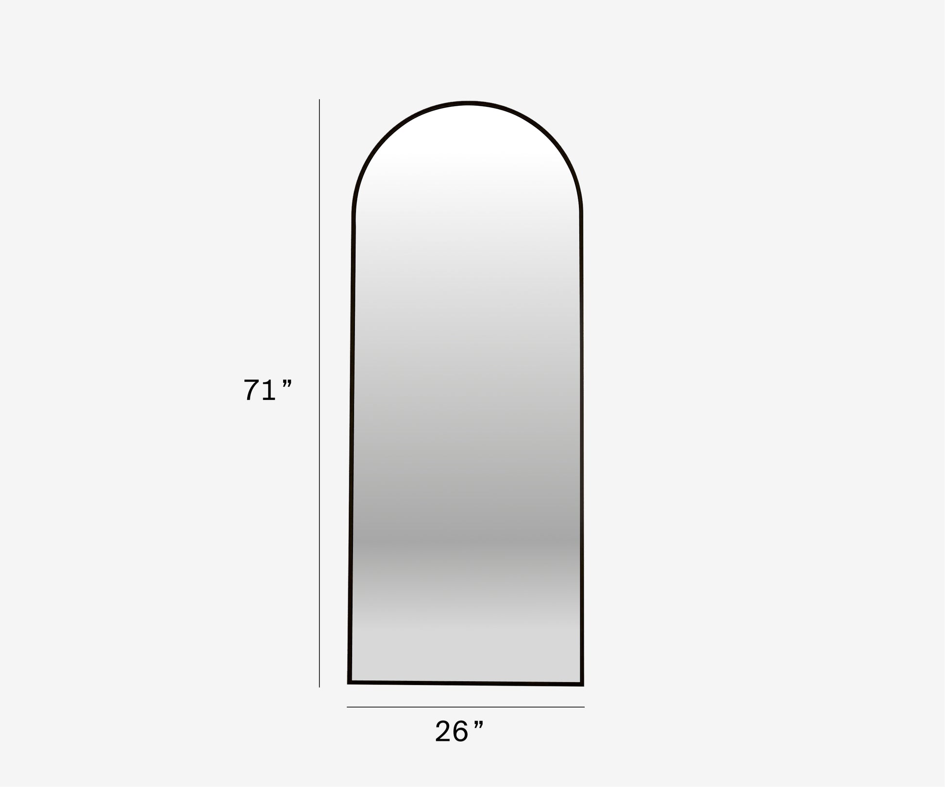 Full Length Arch Mirror - The Essential