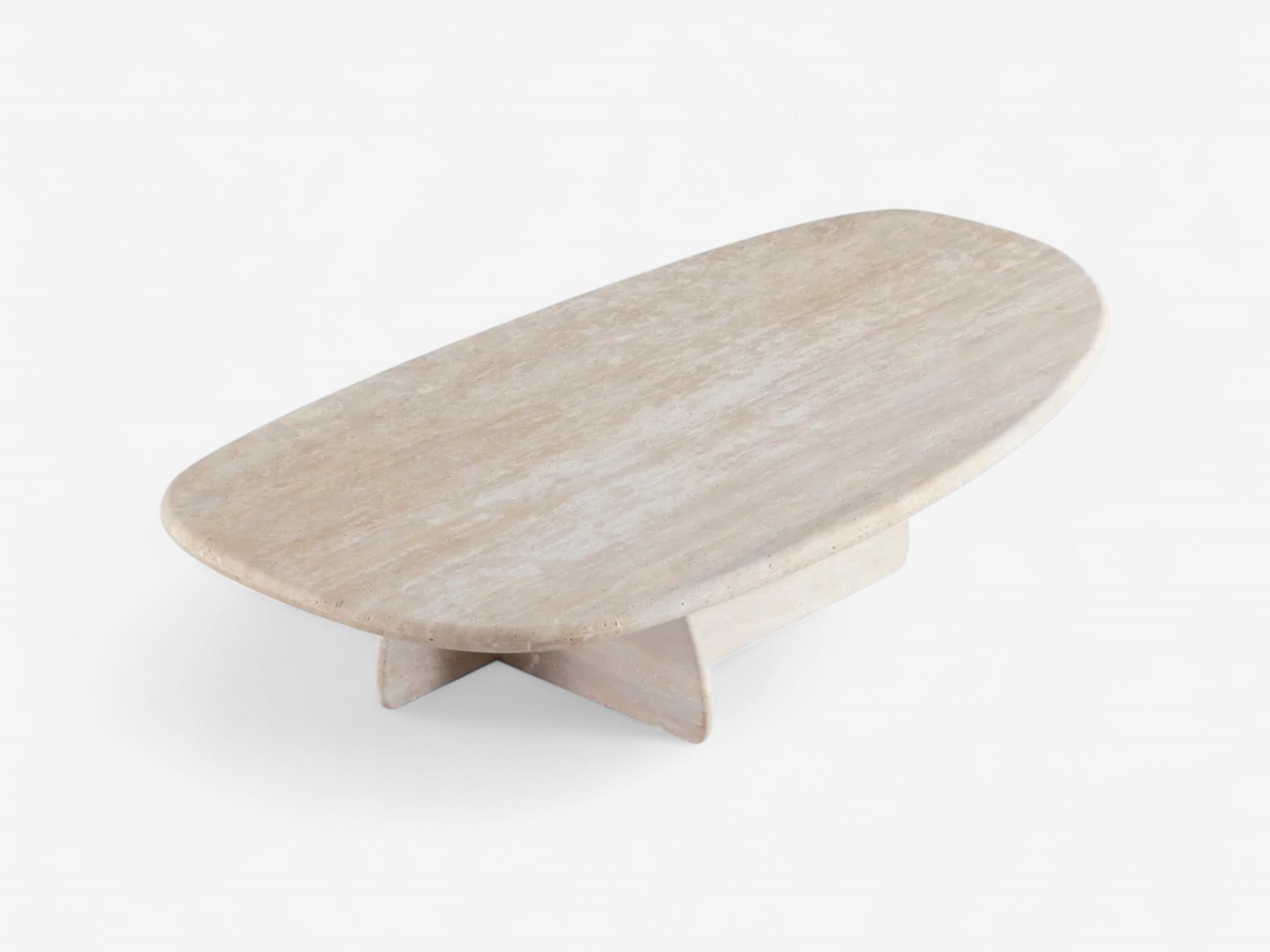Arcus Travertine Coffee Table - The Essential