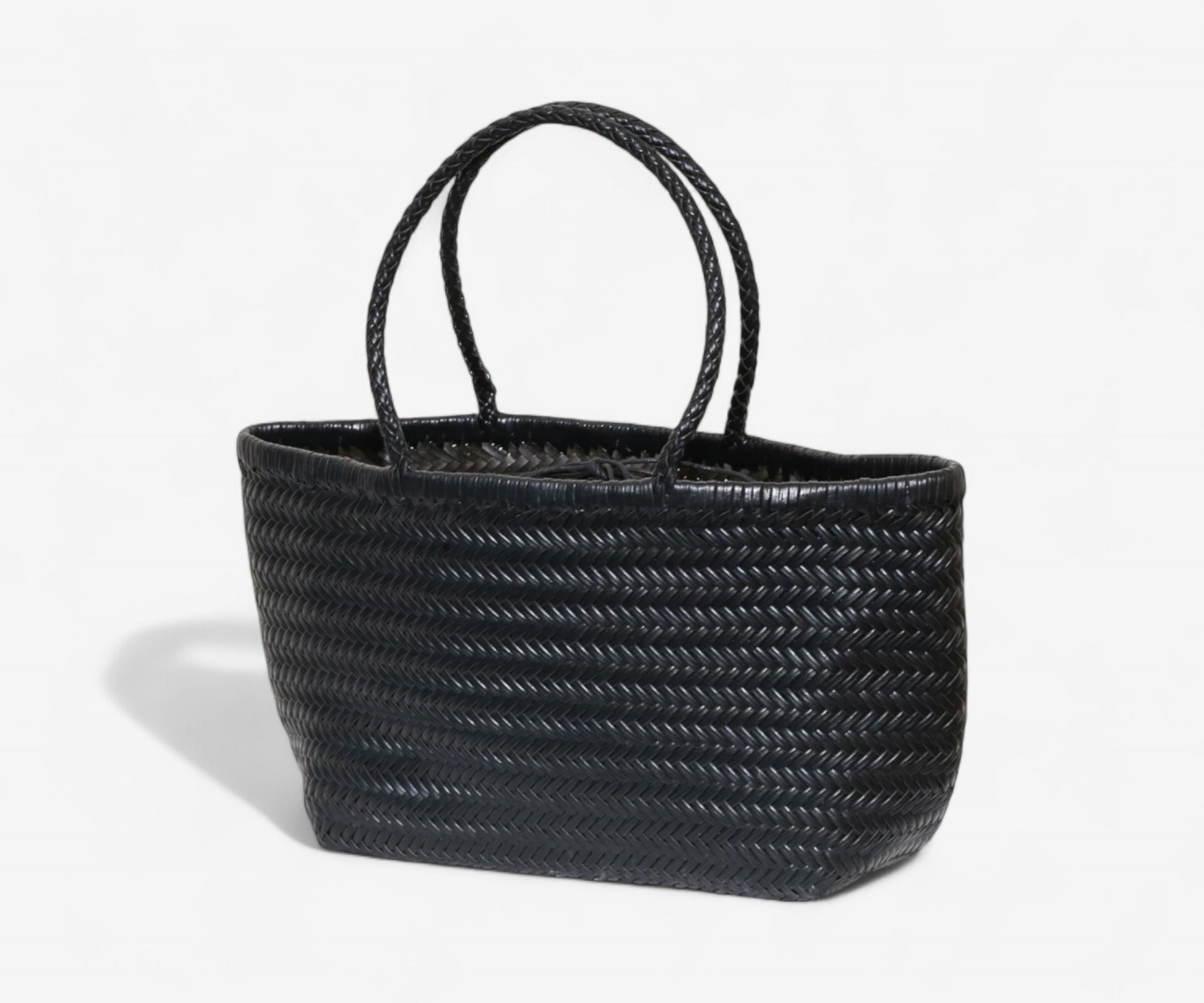 Handwoven Leather Tote - The Essential
