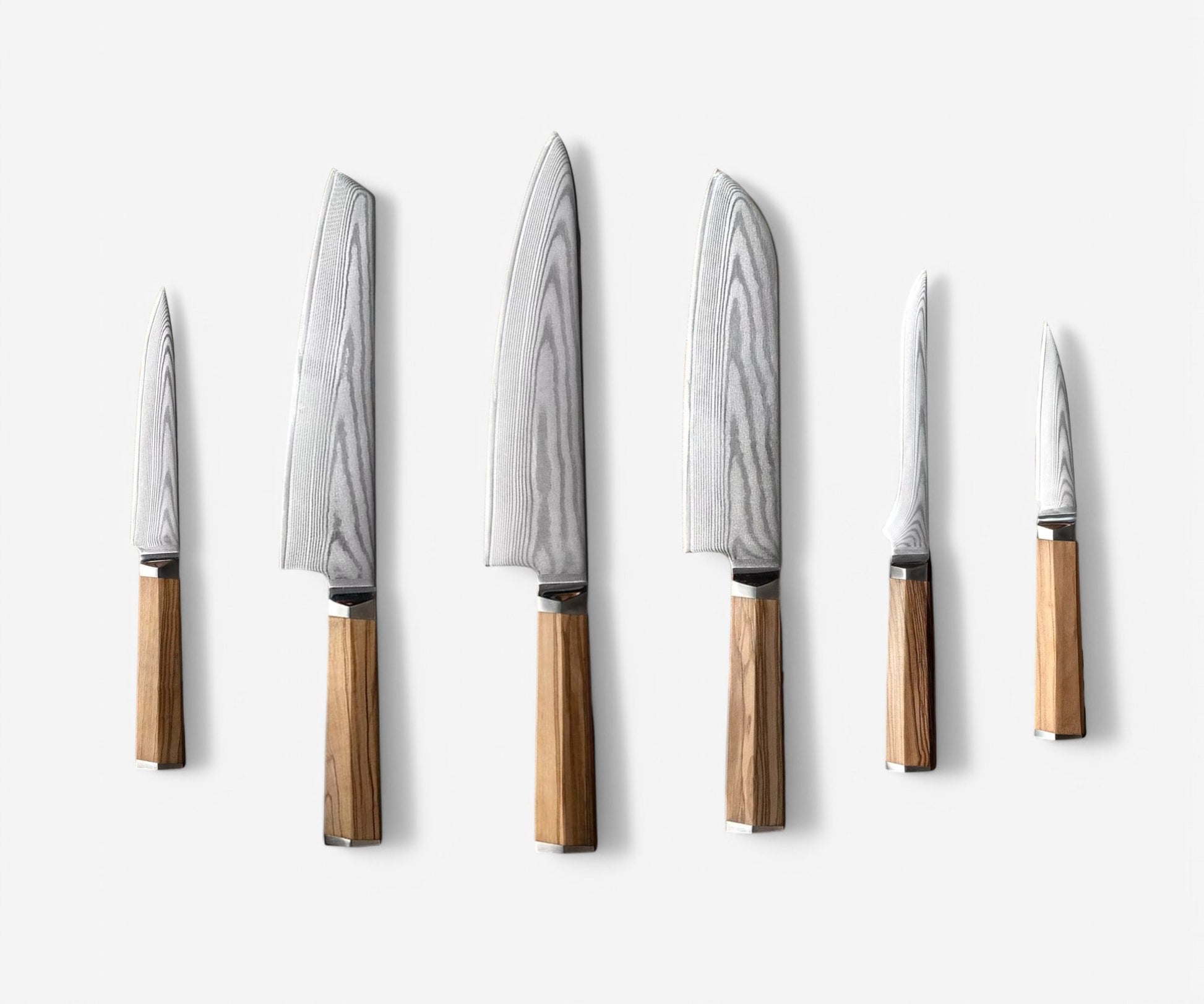 Damascus Knife Set - The Essential