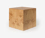 Fleming Burl Cube Side Table - The Essential 