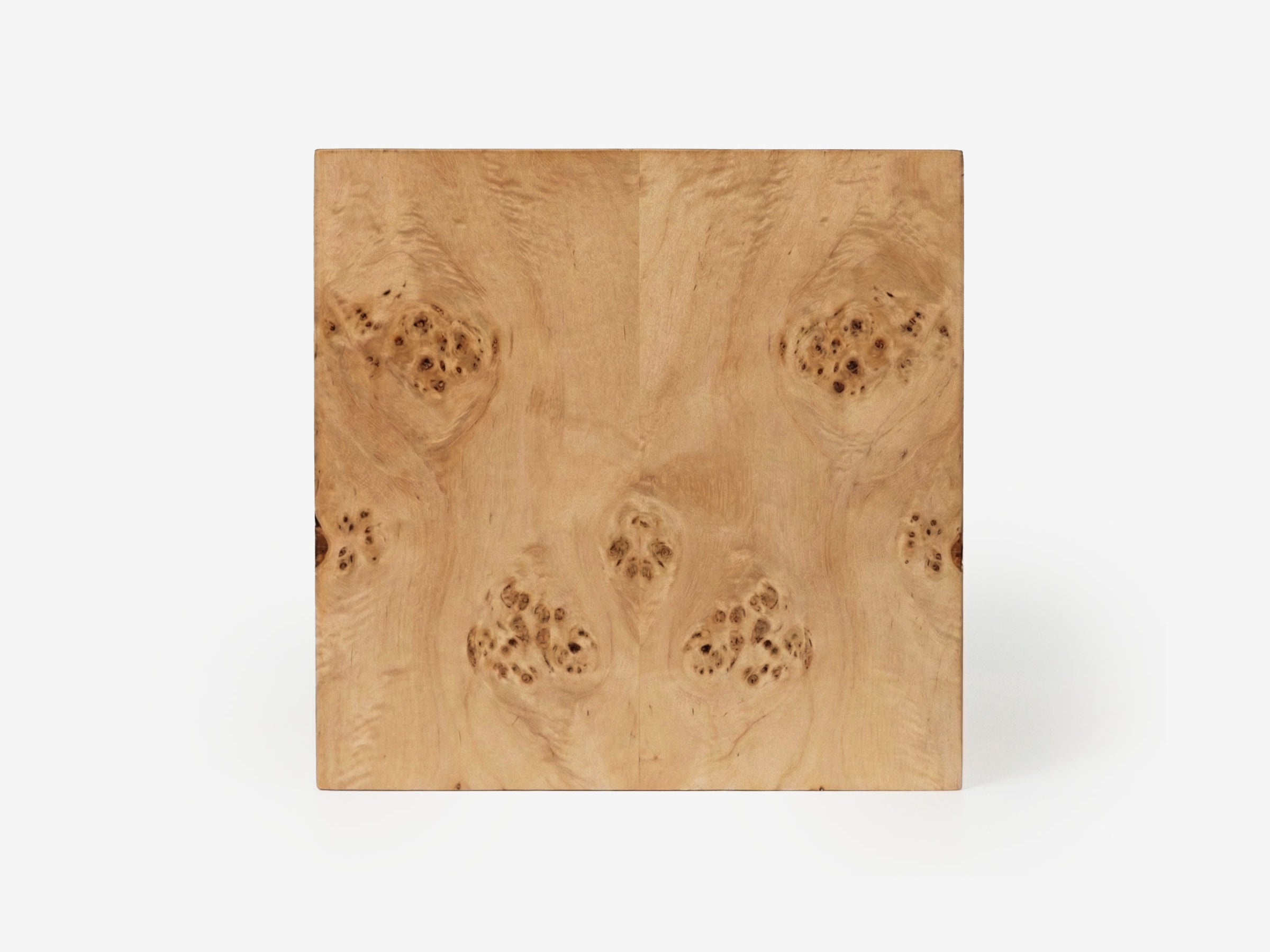 Fleming Burl Cube Side Table - The Essential 