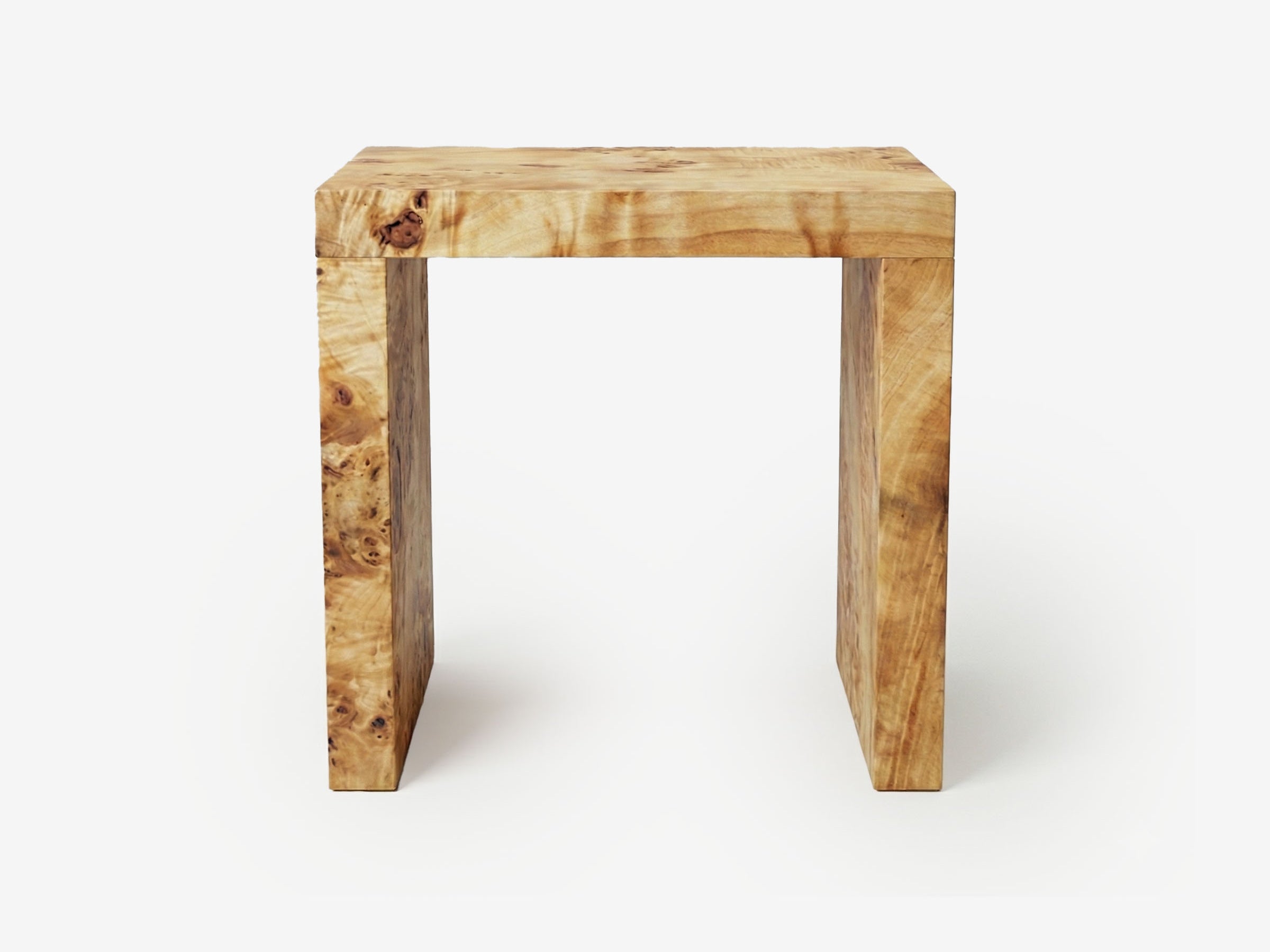 Burl Frame Side Table - The Essential 