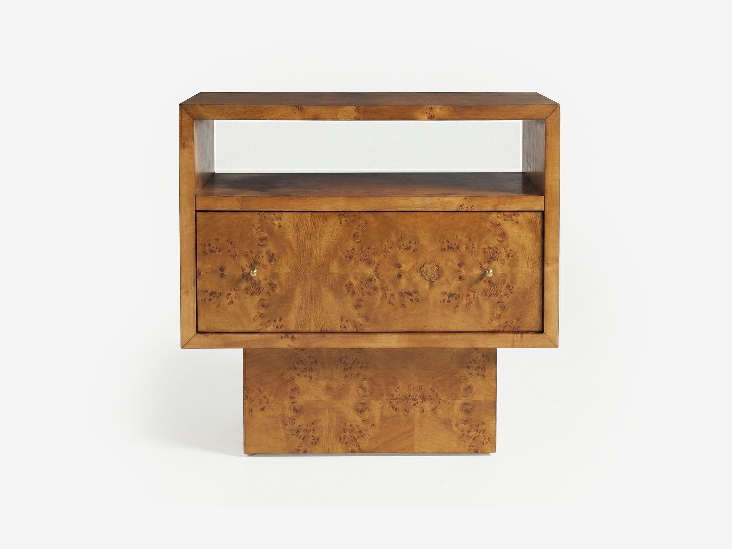 Burl Block Nightstand - The Essential 