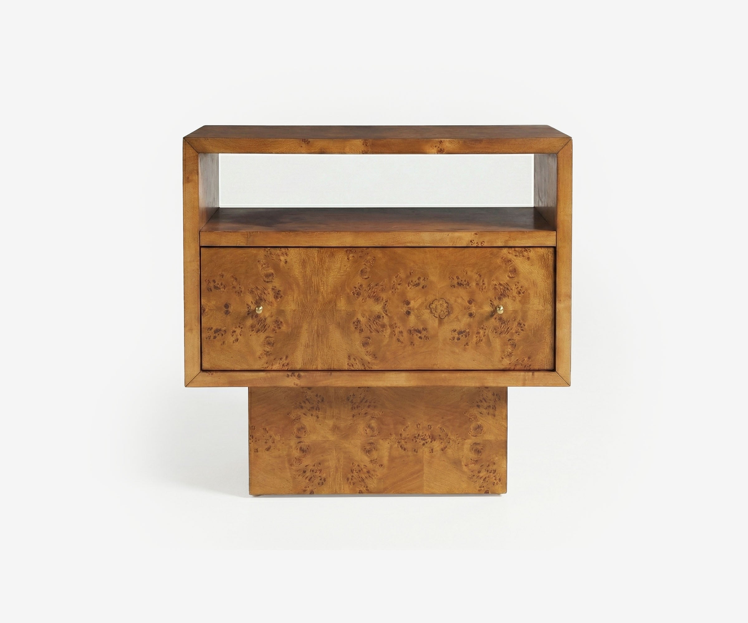 Burl Block Nightstand - The Essential 
