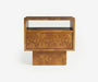 Burl Block Nightstand - The Essential 