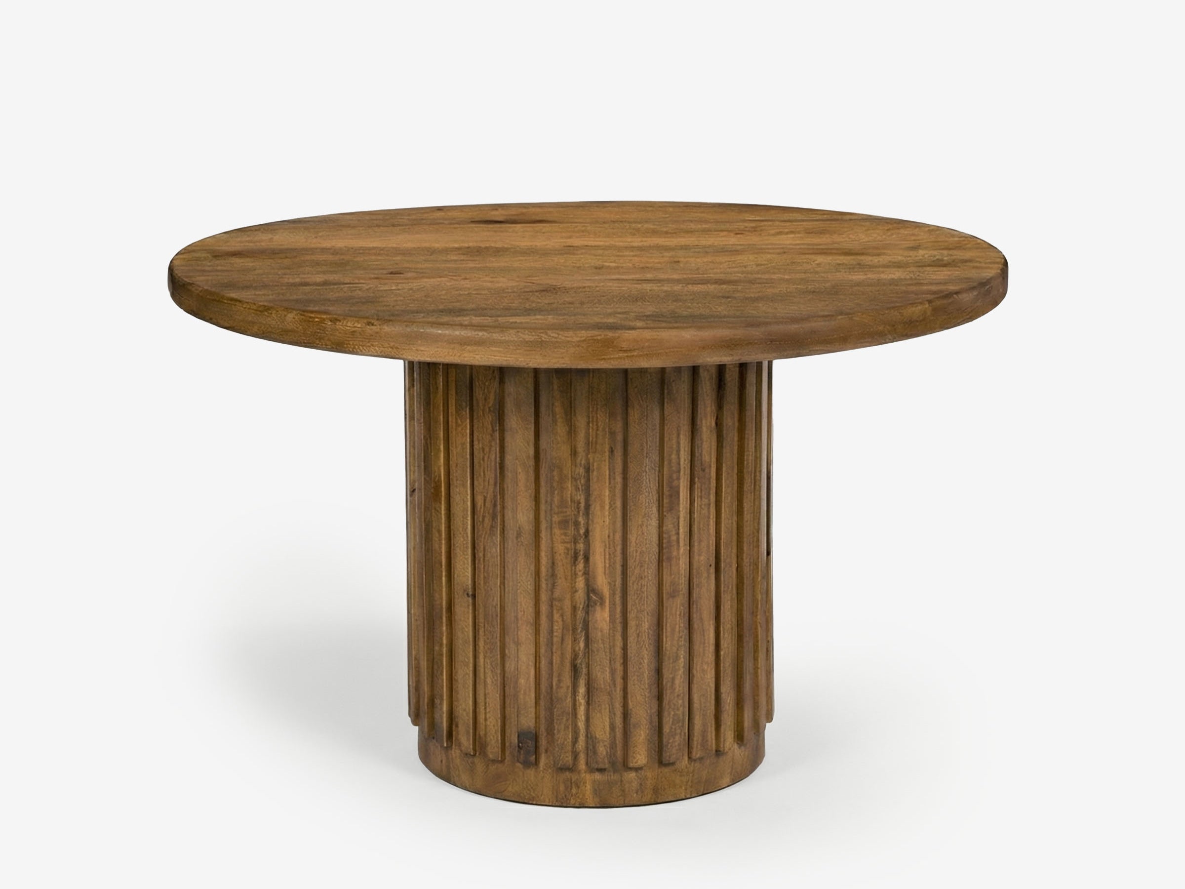 Petra Fluted Pedestal Dining Table - The Essential 