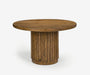 Petra Fluted Pedestal Dining Table - The Essential 