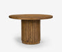 Petra Fluted Pedestal Dining Table - The Essential 