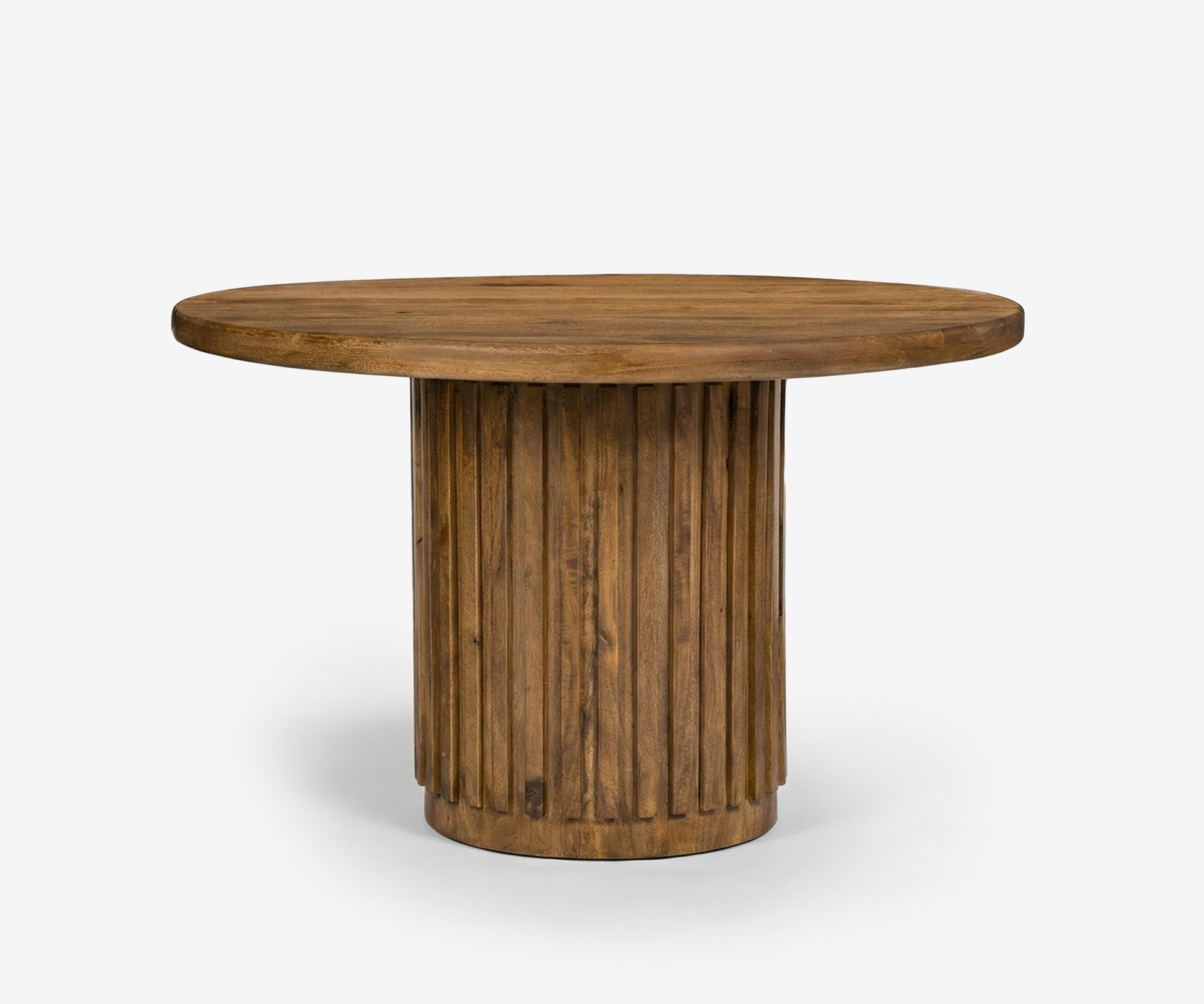 Petra Fluted Pedestal Dining Table - The Essential 