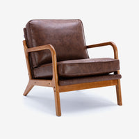 Faux Leather Armchair