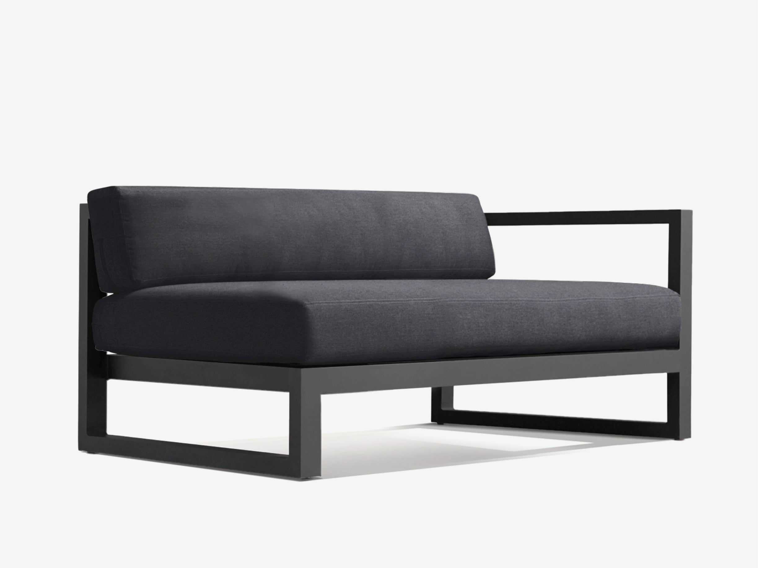 Aluminum Patio One-Arm Sofa - The Essential 