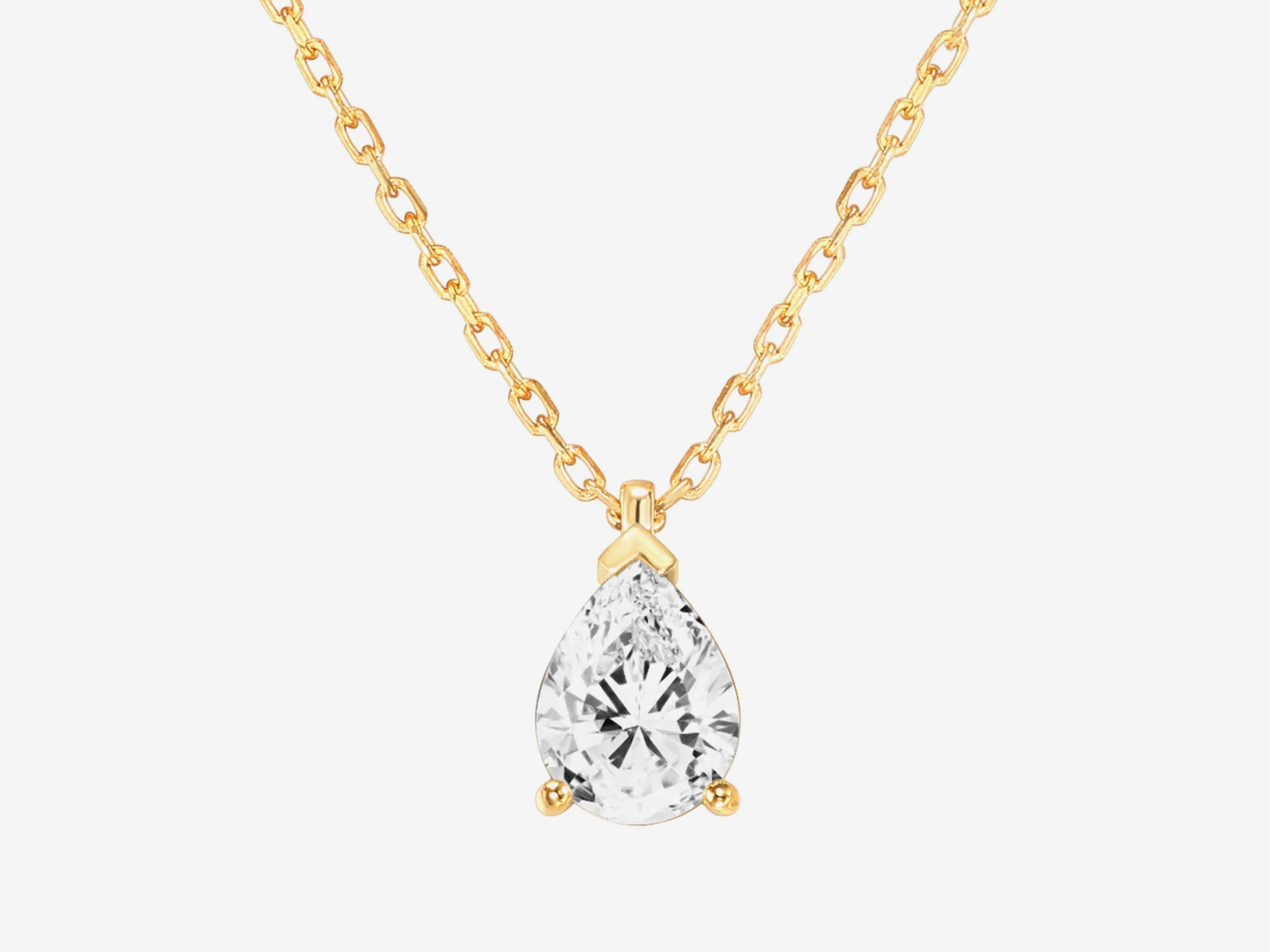 Pear Cut Pendant Necklace - The Essential 