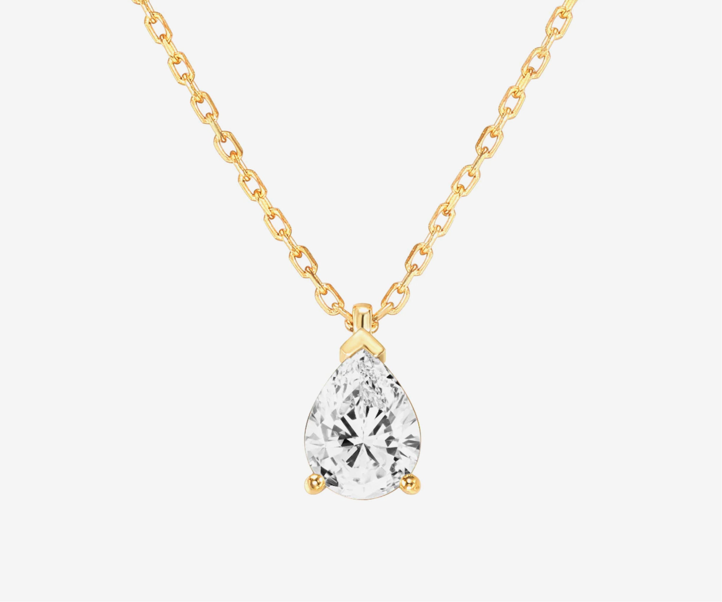 Pear Cut Pendant Necklace - The Essential 