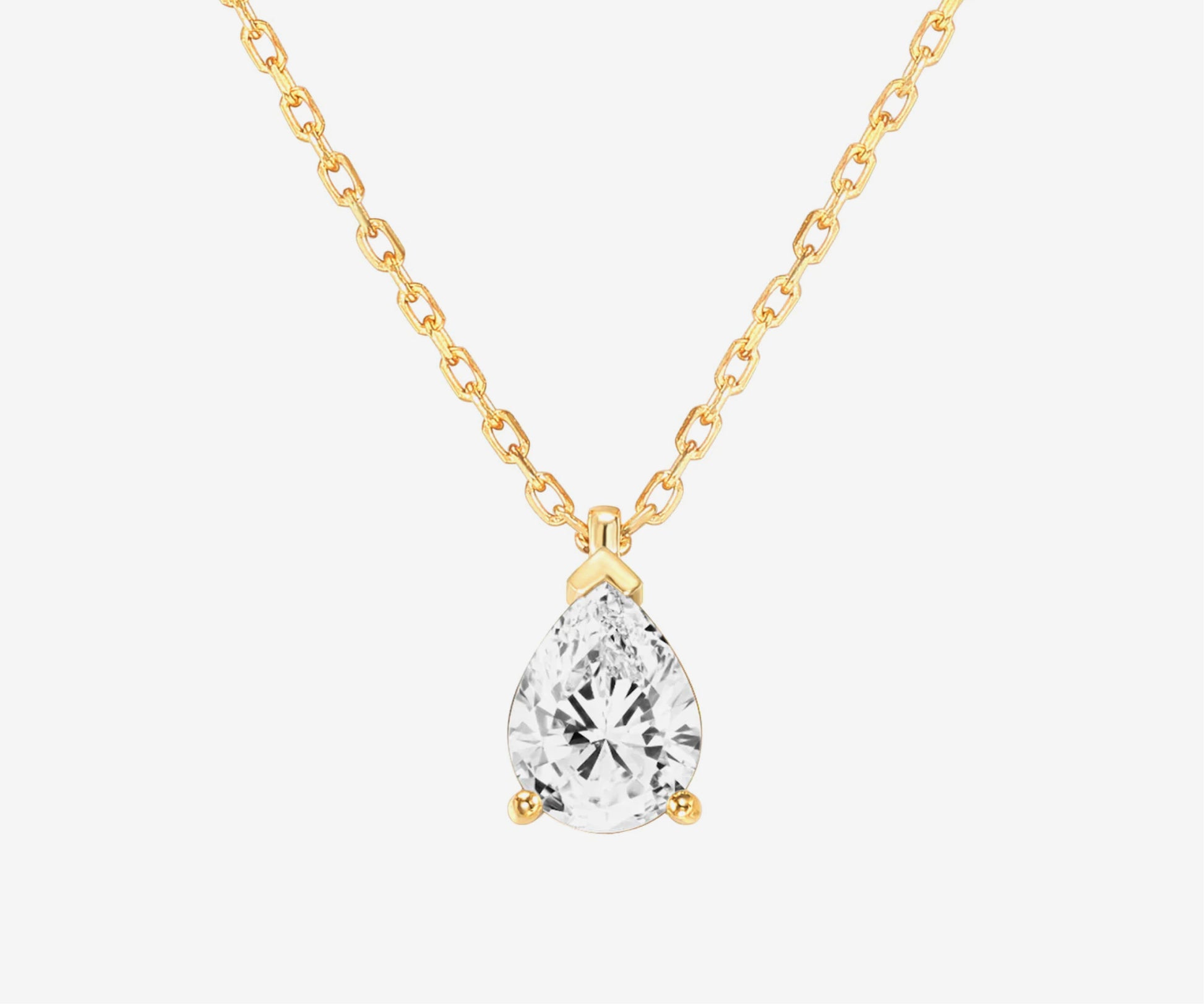 Pear Cut Pendant Necklace - The Essential 
