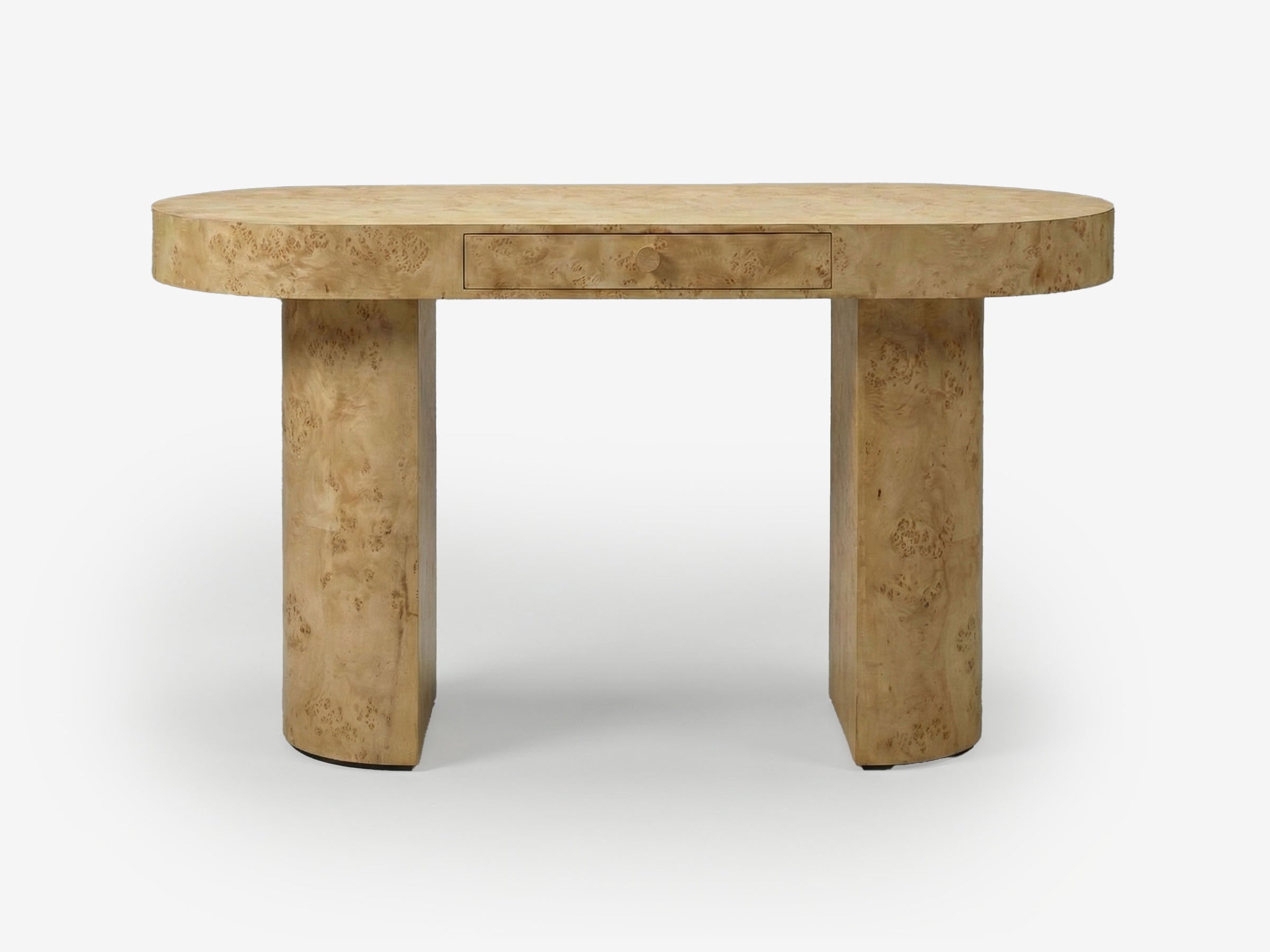 Burl Crescent Desk - The Essential 