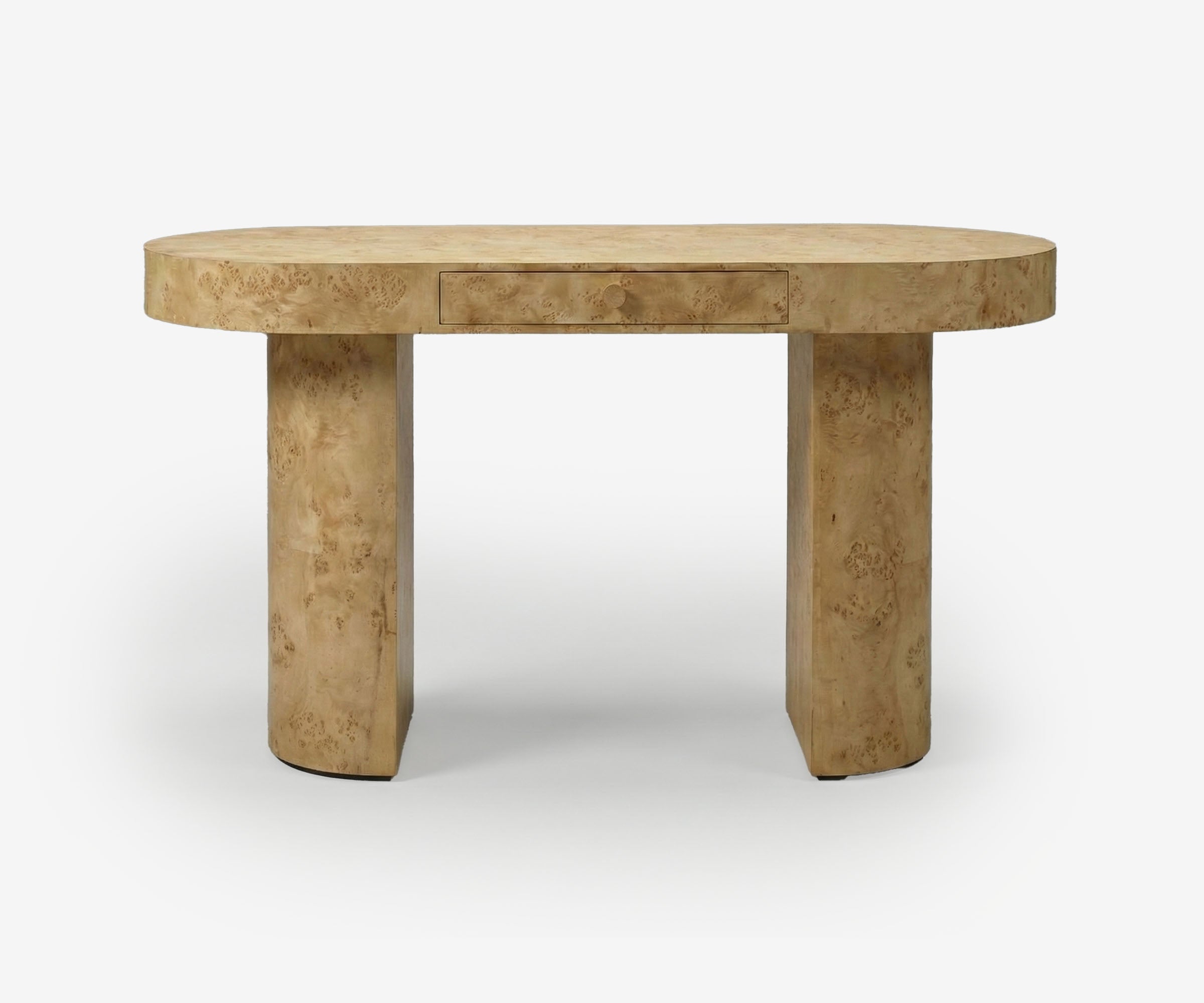 Burl Crescent Desk - The Essential 