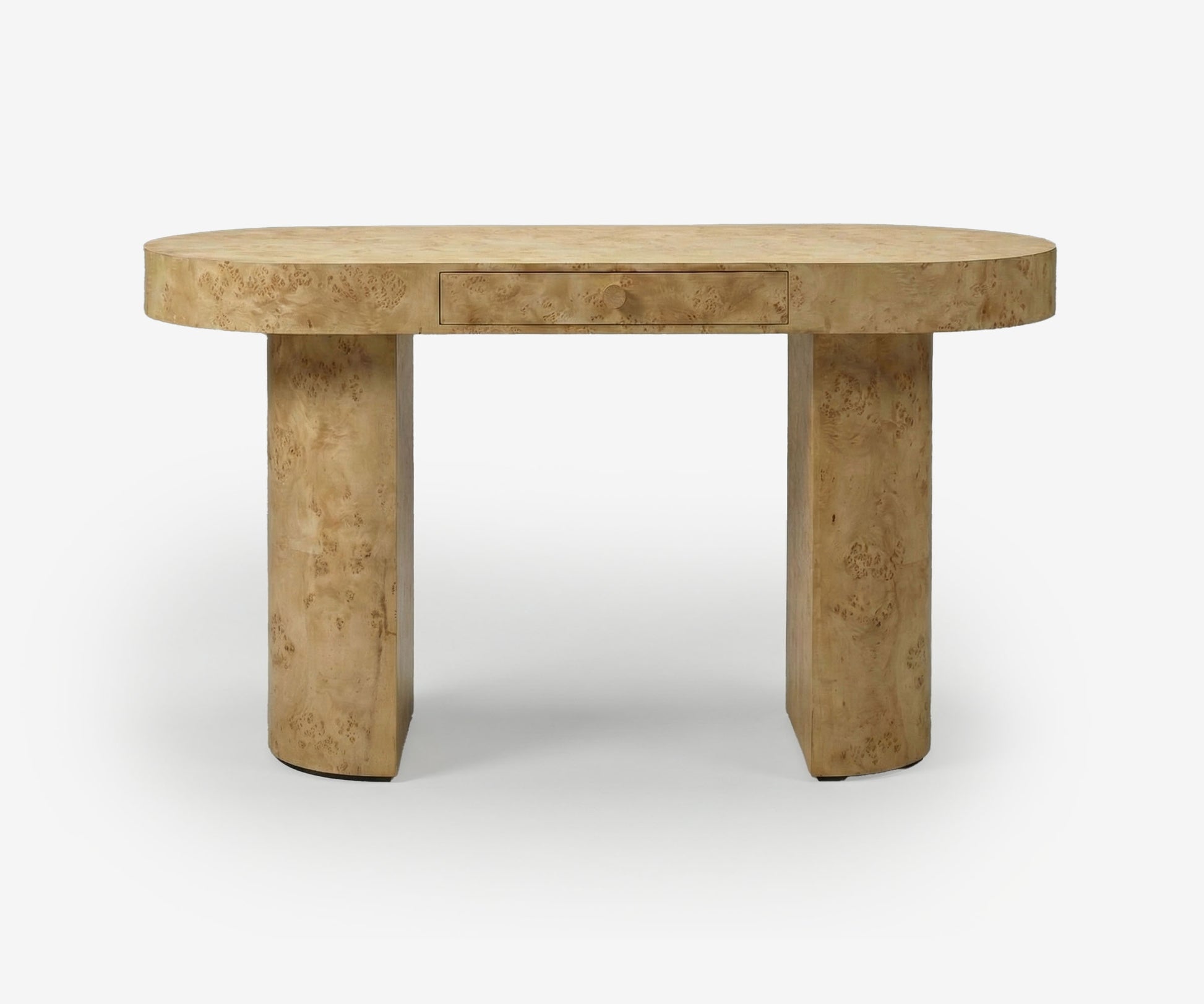 Burl Crescent Desk - The Essential 