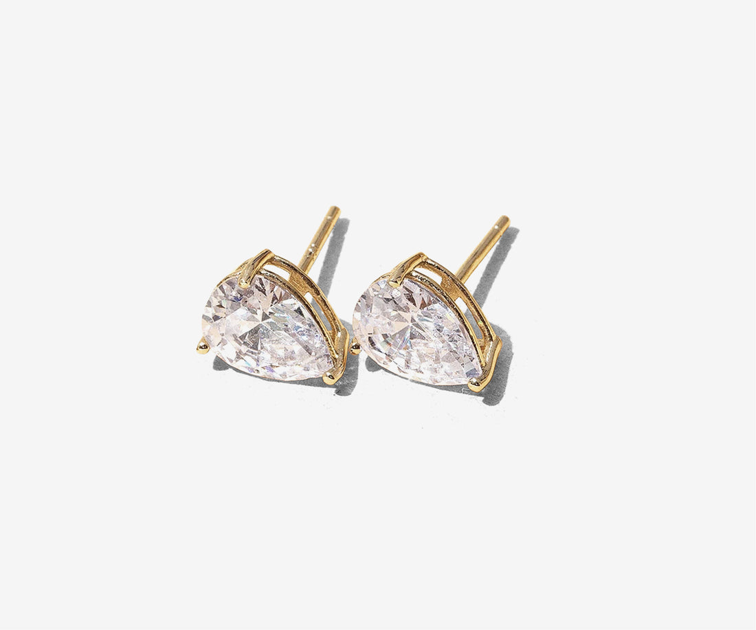 Pear Cut Stud Earrings