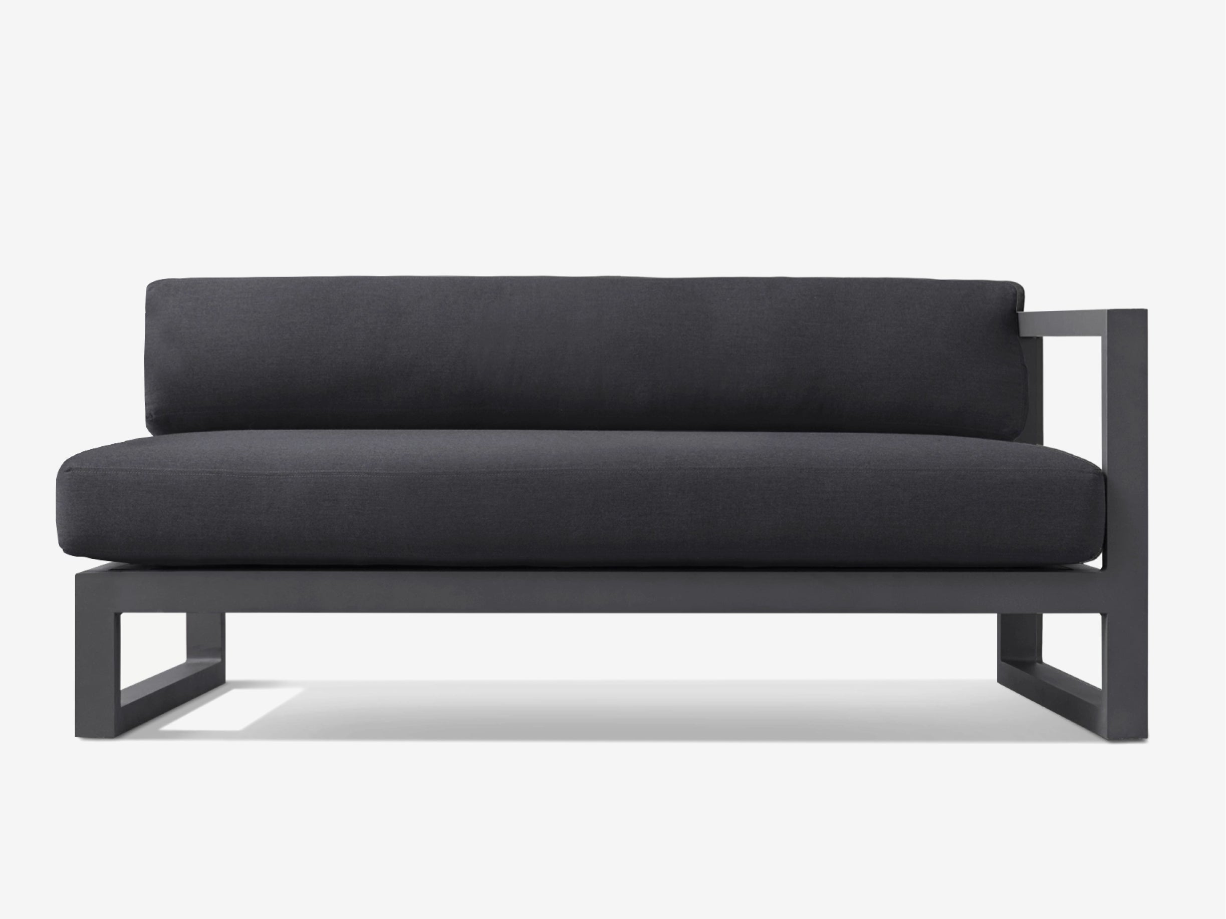 Aluminum Patio One-Arm Sofa - The Essential 
