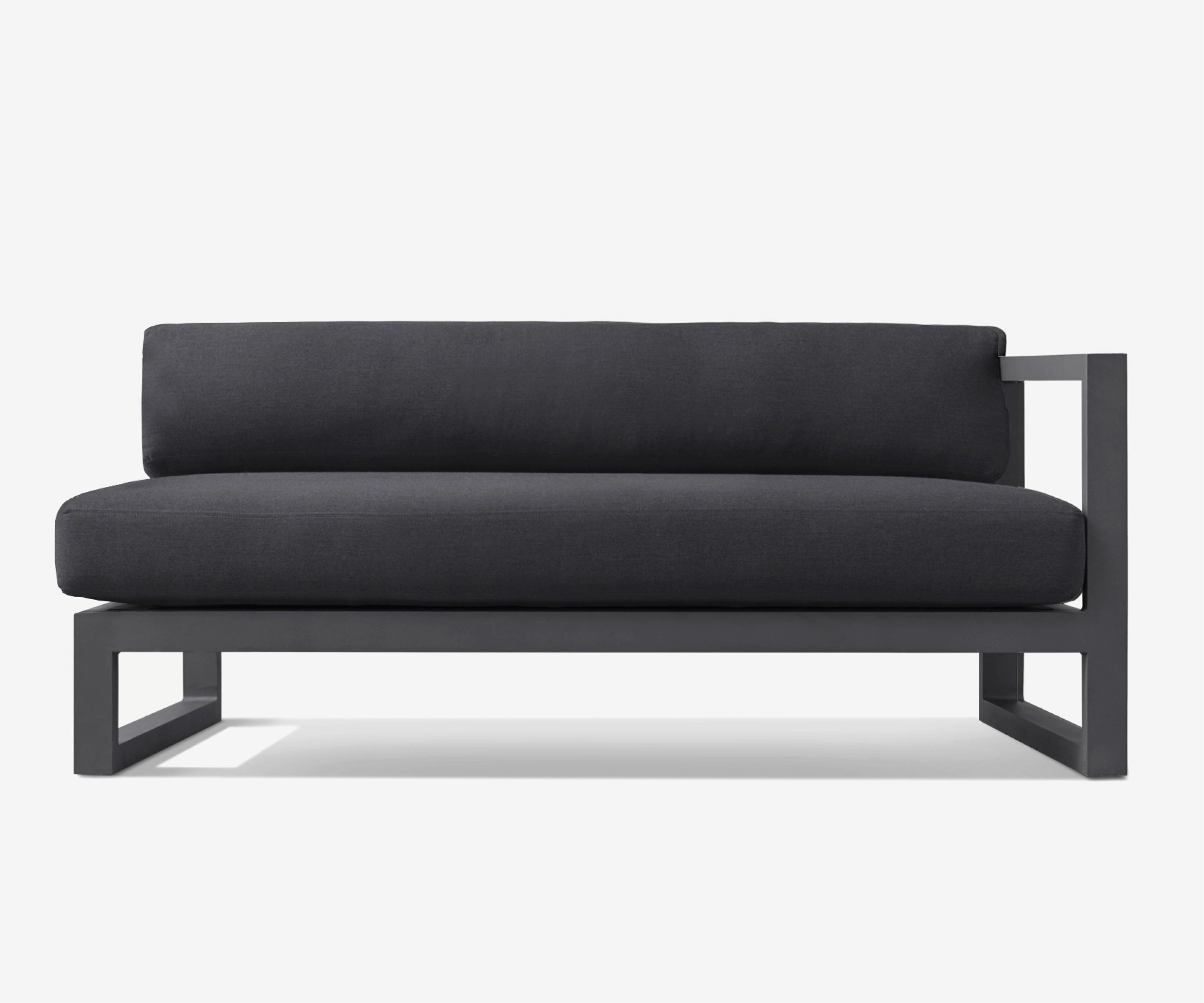 Aluminum Patio One-Arm Sofa - The Essential 