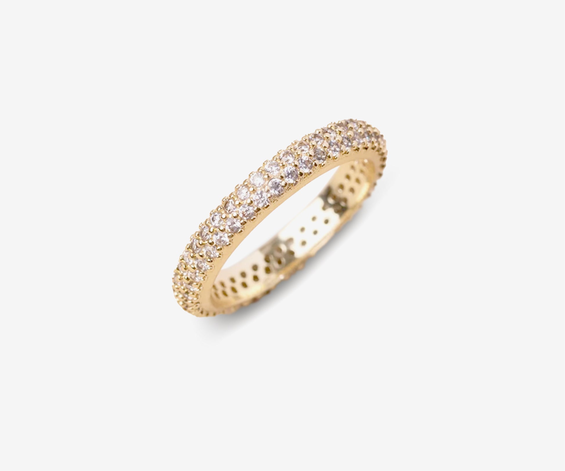 Double Row Pavé Eternity Ring - The Essential 