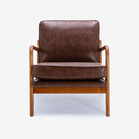 Faux Leather Armchair