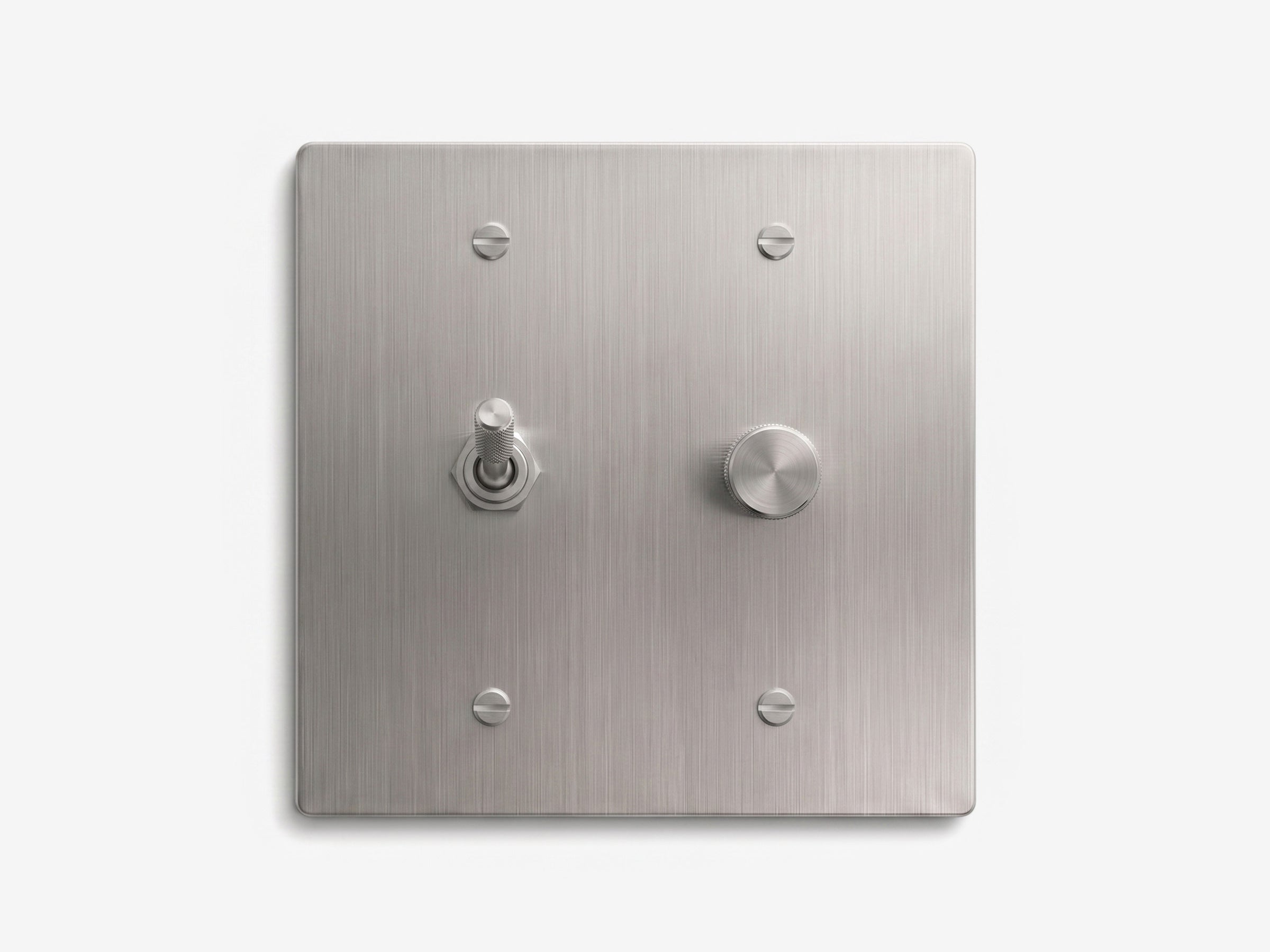 Stainless Steel Switch Plate - 2 Gang