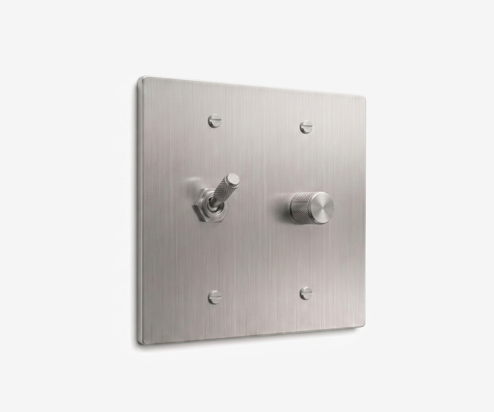 Stainless Steel Switch Plate - 2 Gang