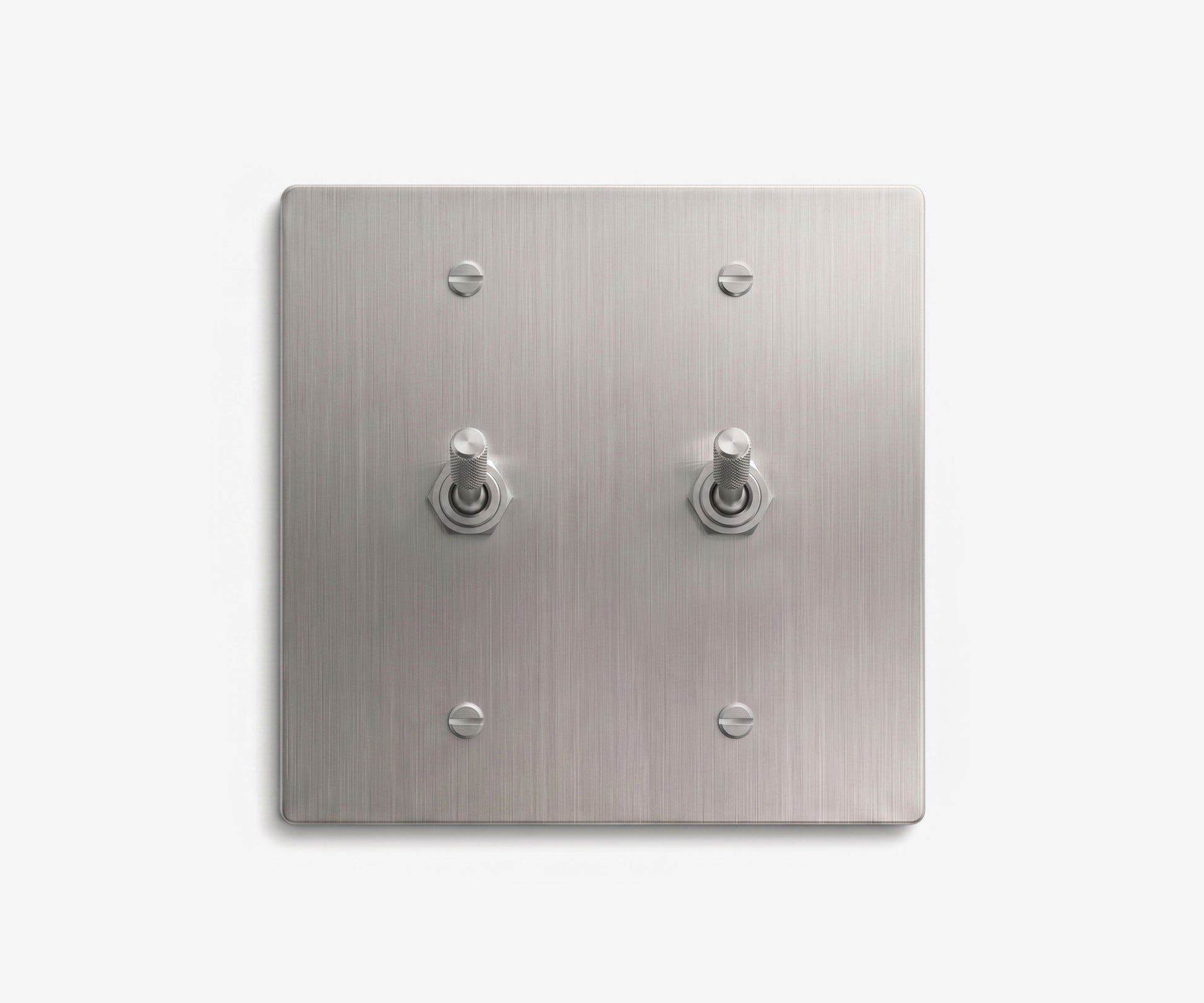 Stainless Steel Switch Plate - 2 Gang