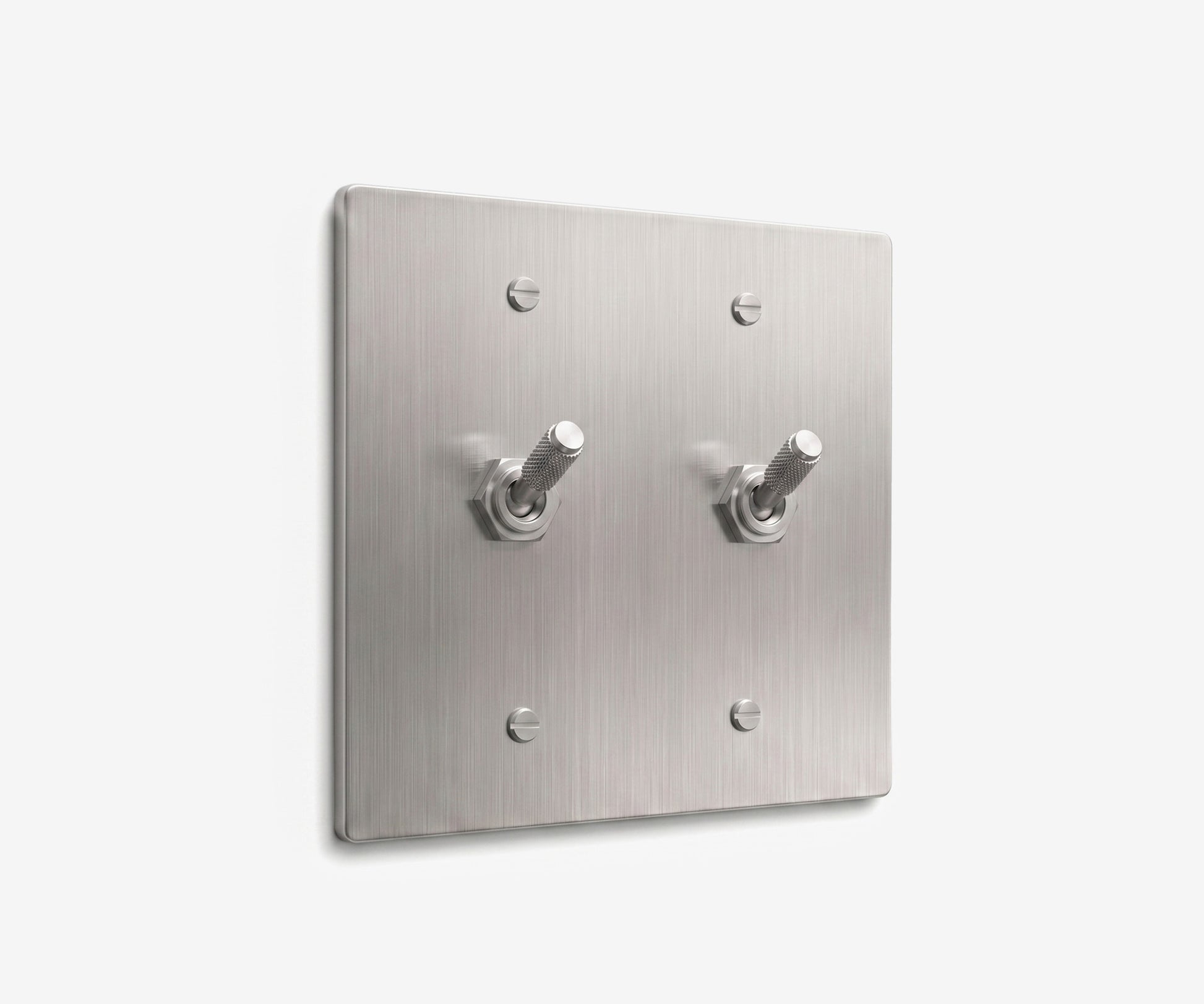 Stainless Steel Switch Plate - 2 Gang