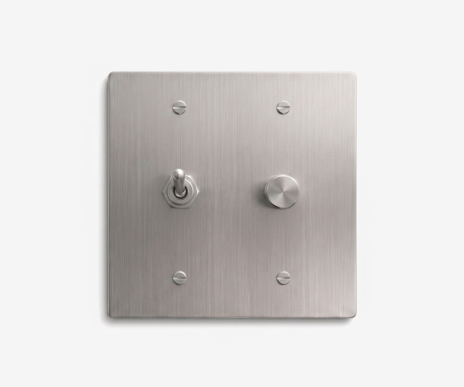 Stainless Steel Switch Plate - 2 Gang