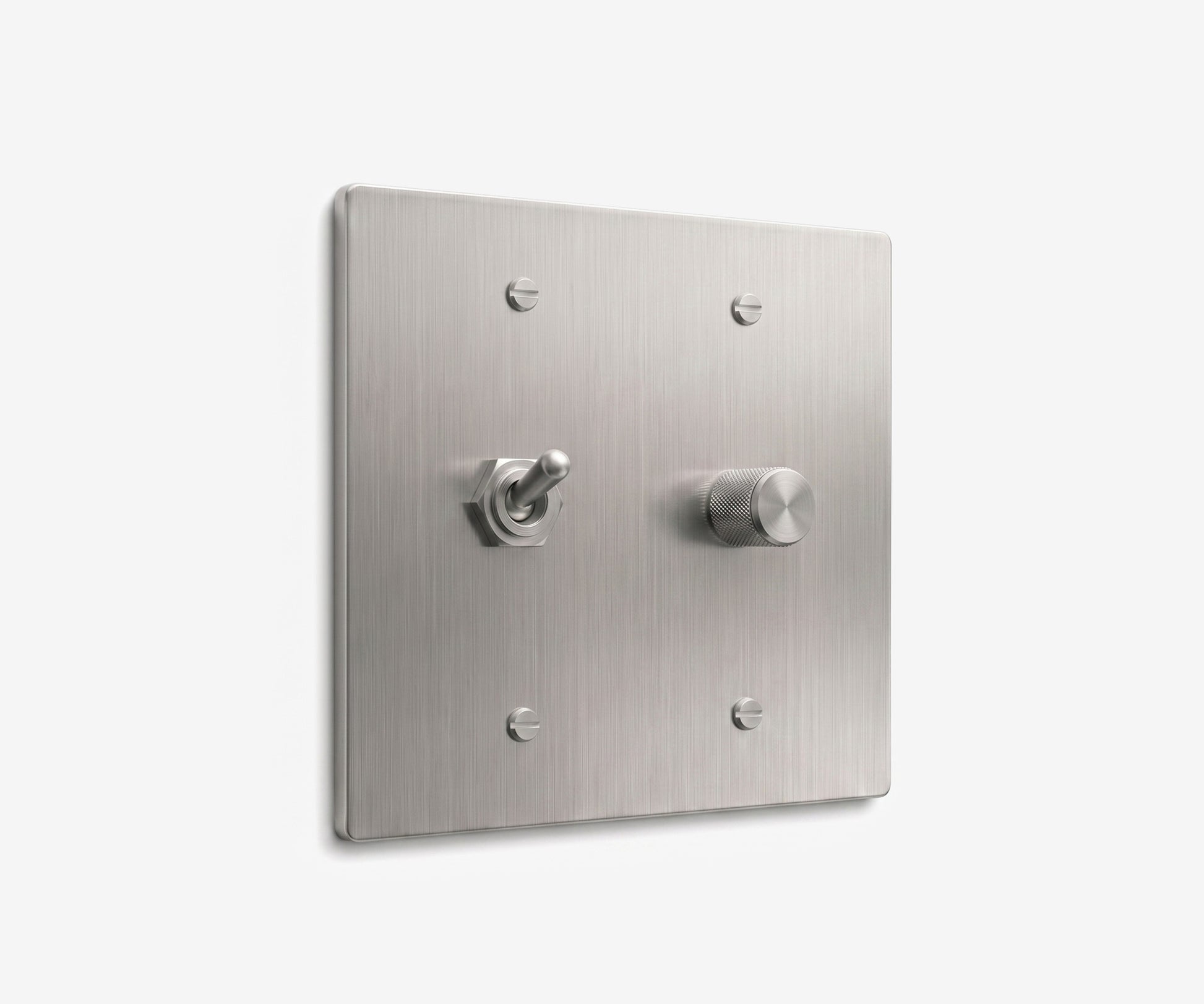 Stainless Steel Switch Plate - 2 Gang
