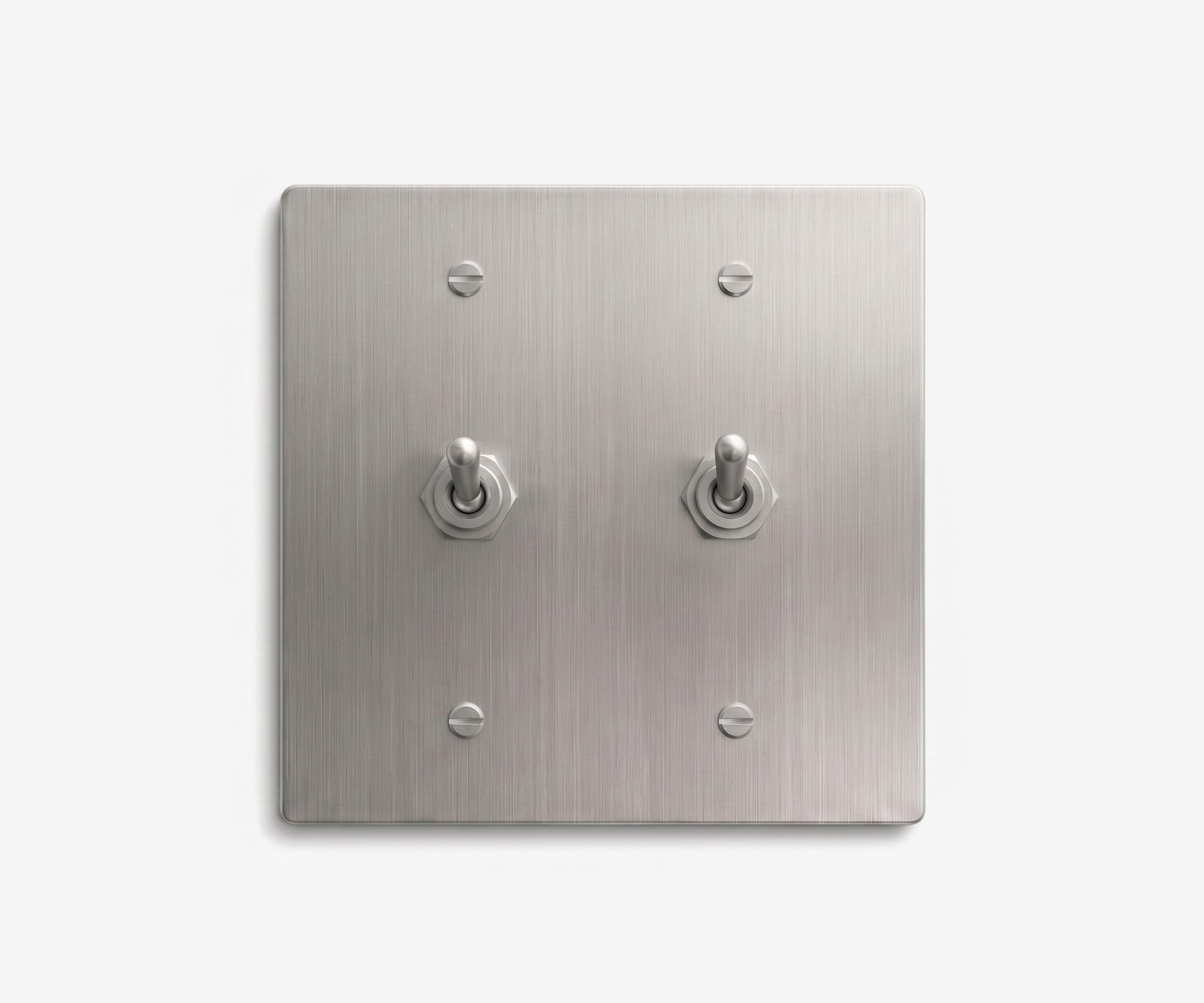 Stainless Steel Switch Plate - 2 Gang