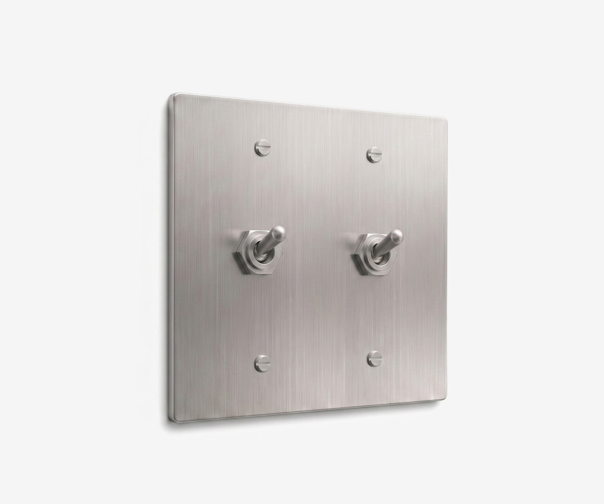 Stainless Steel Switch Plate - 2 Gang