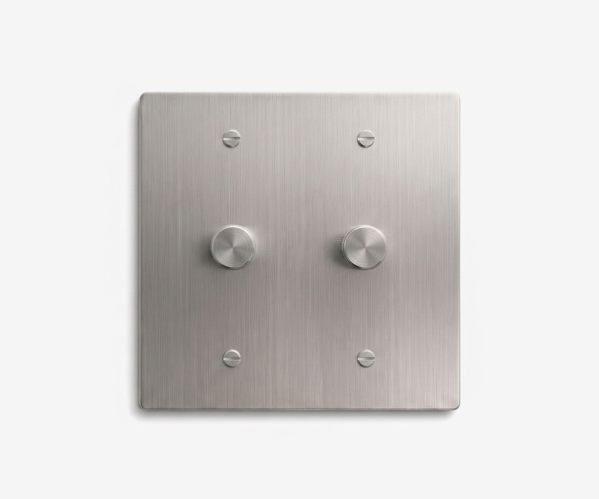 Stainless Steel Switch Plate - 2 Gang