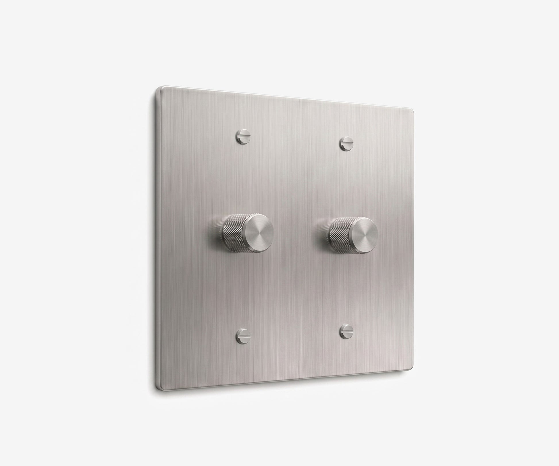 Stainless Steel Switch Plate - 2 Gang