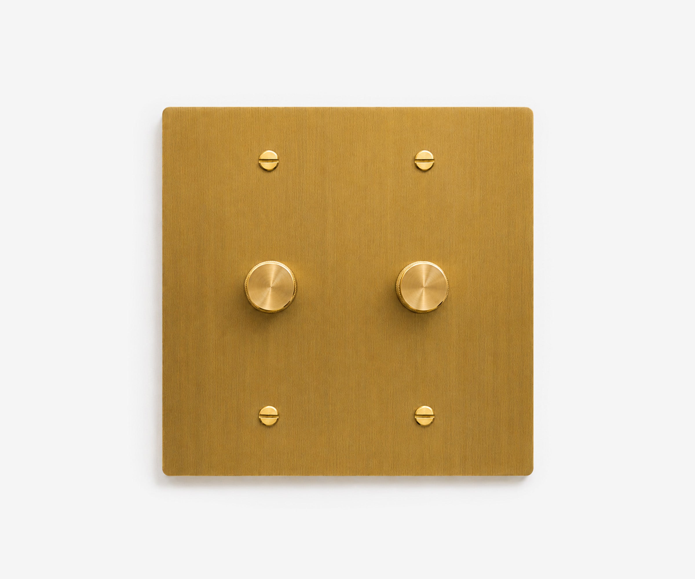 Solid Brass Switch Plate - 2 Gang
