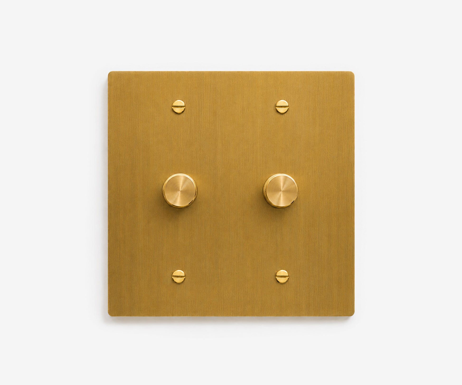 Solid Brass Switch Plate - 2 Gang