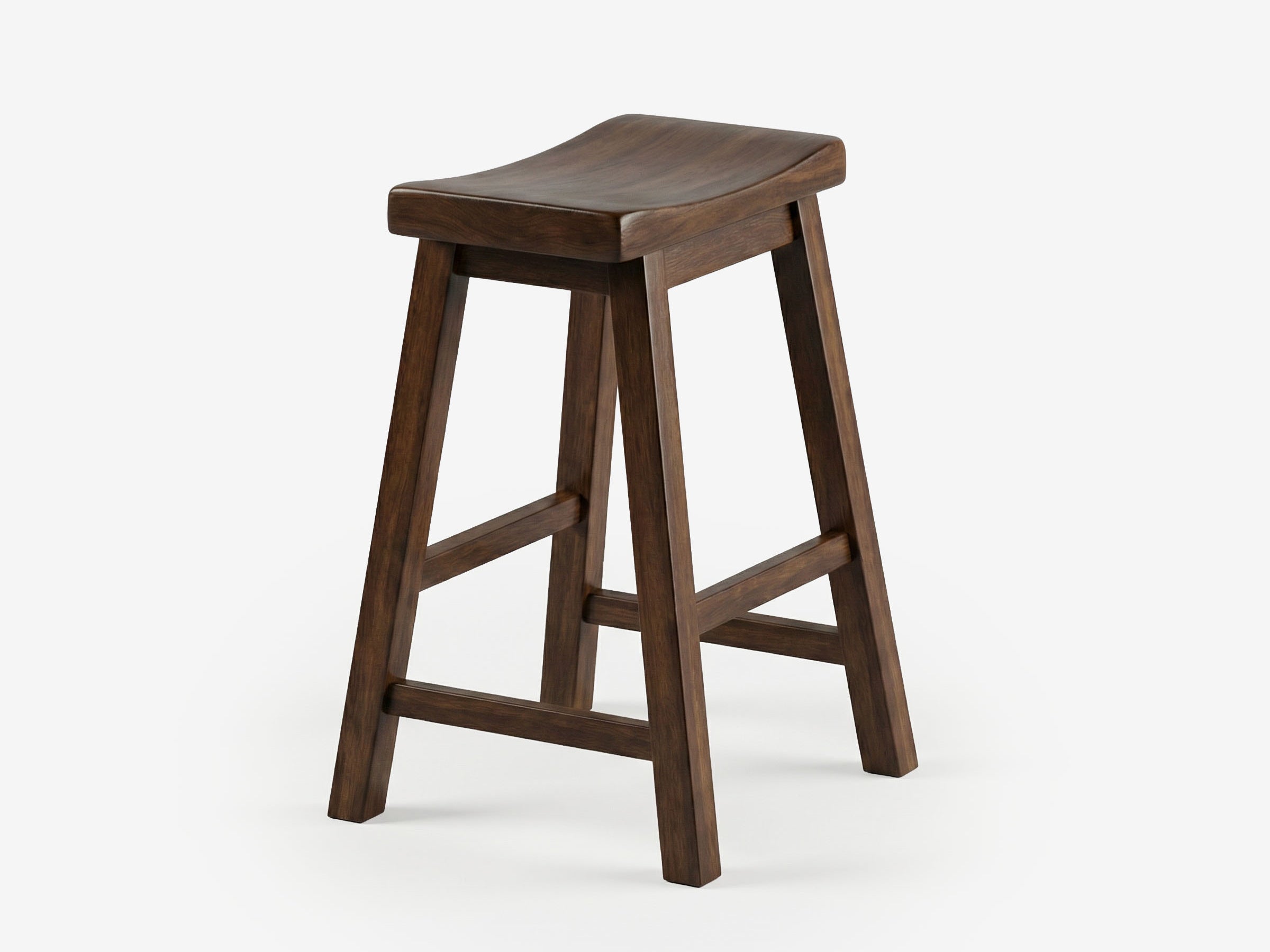 Cherry Saddle Bar Stool Set - The Essential 