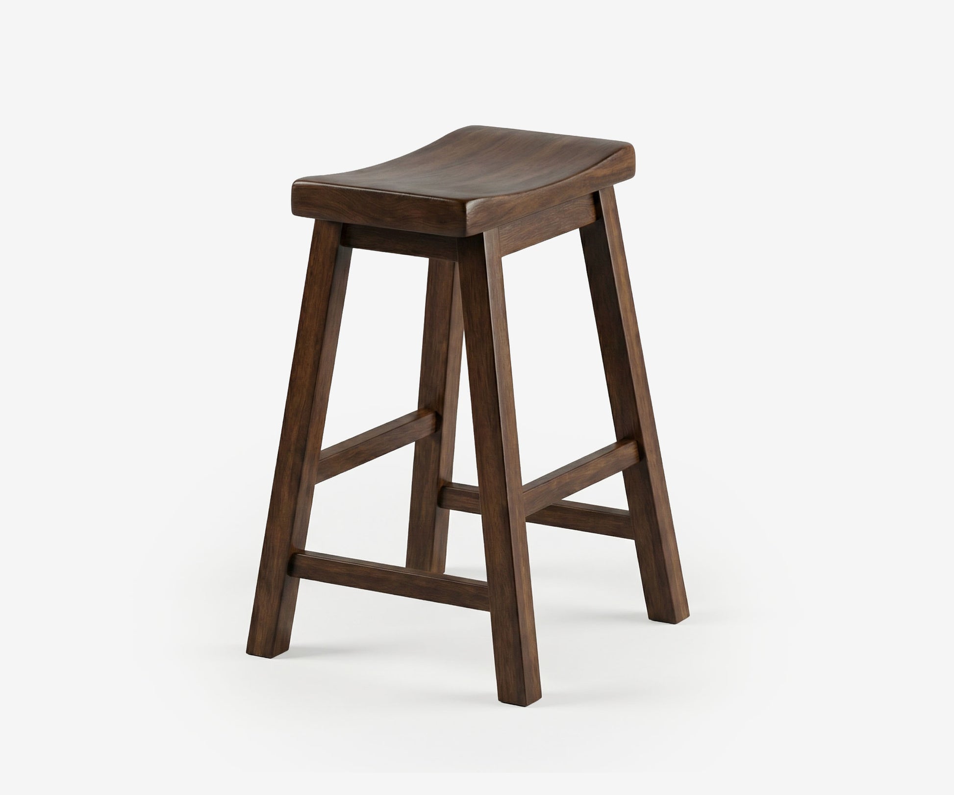 Cherry Saddle Bar Stool Set - The Essential 