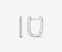 Pavé Elongated Hoop Earrings - The Essential 