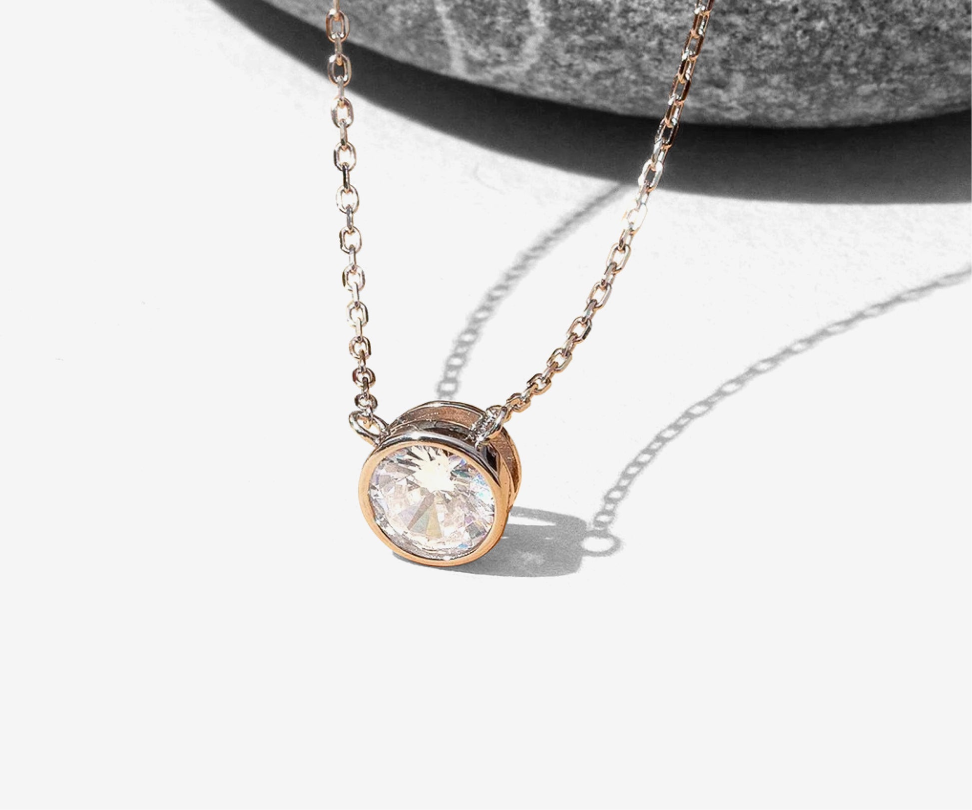 Bezel Pendant Necklace - The Essential 