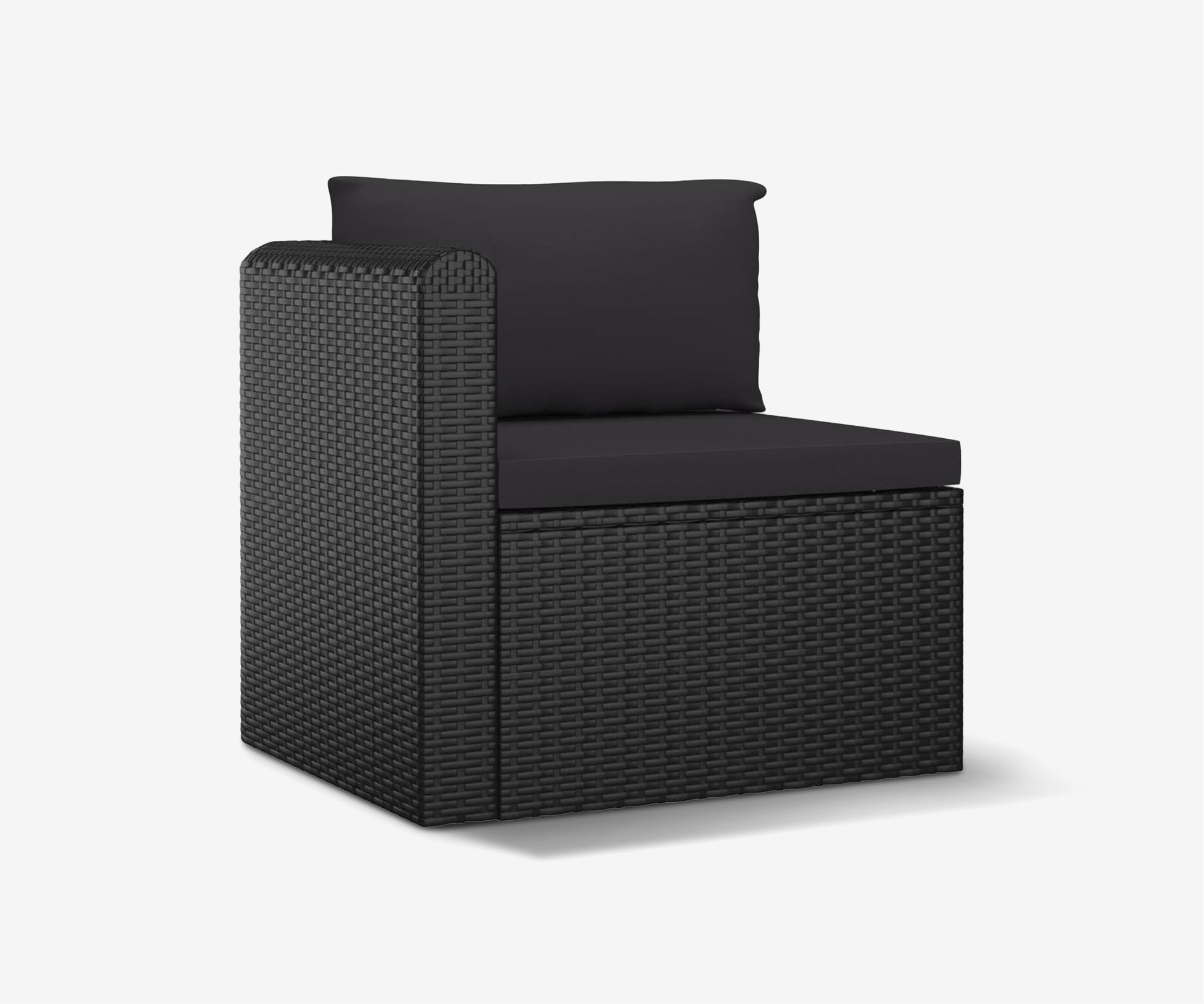 Black Rattan Patio Lounge Set - The Essential 