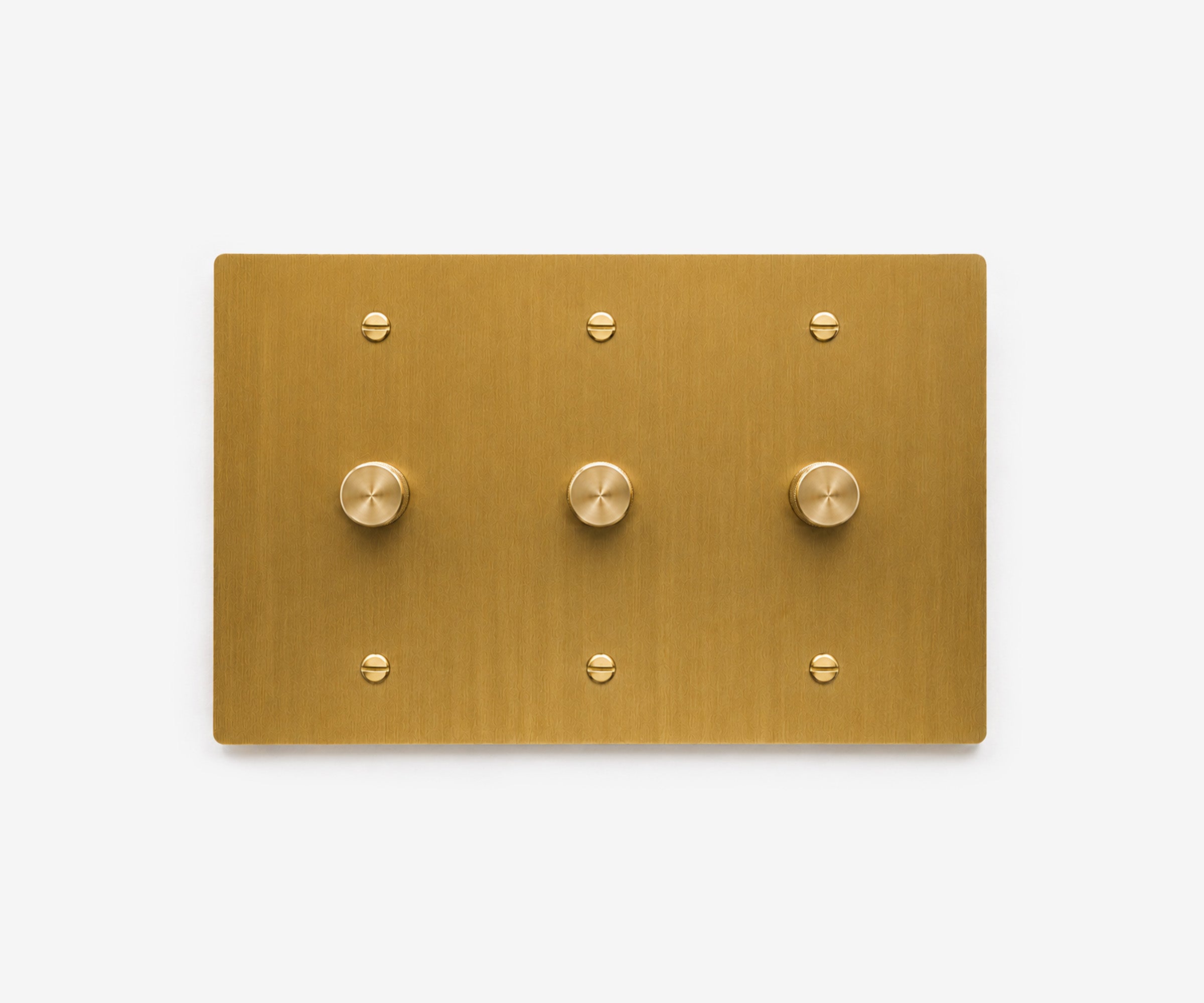 Solid Brass Switch Plate - 3 Gang