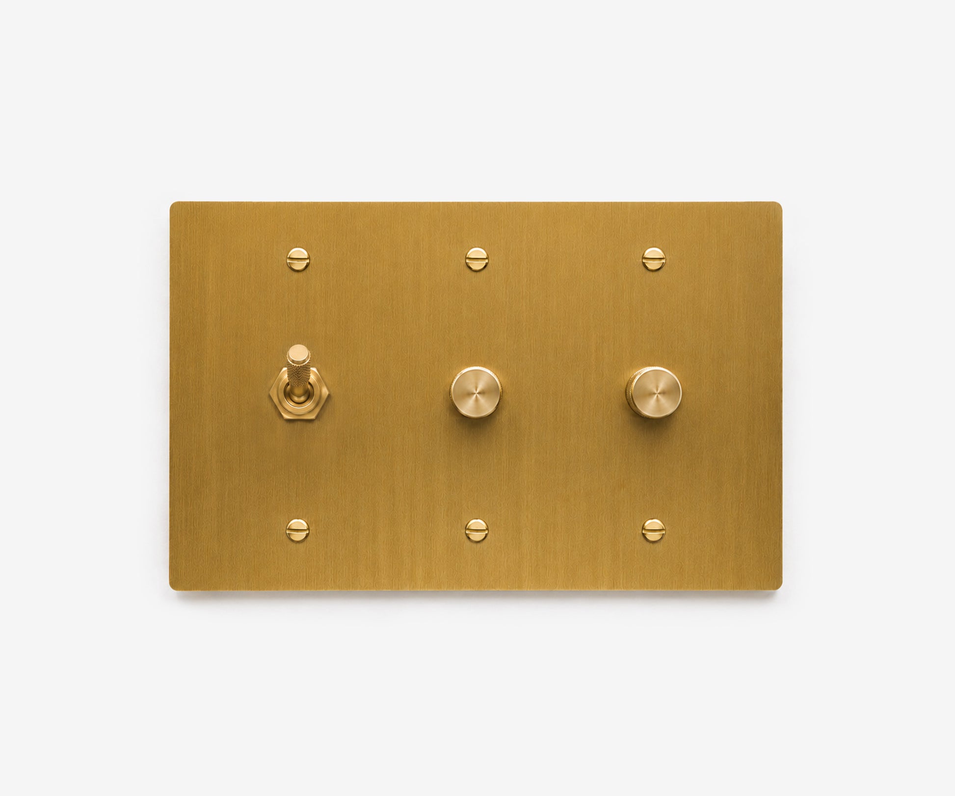 Solid Brass Switch Plate - 3 Gang